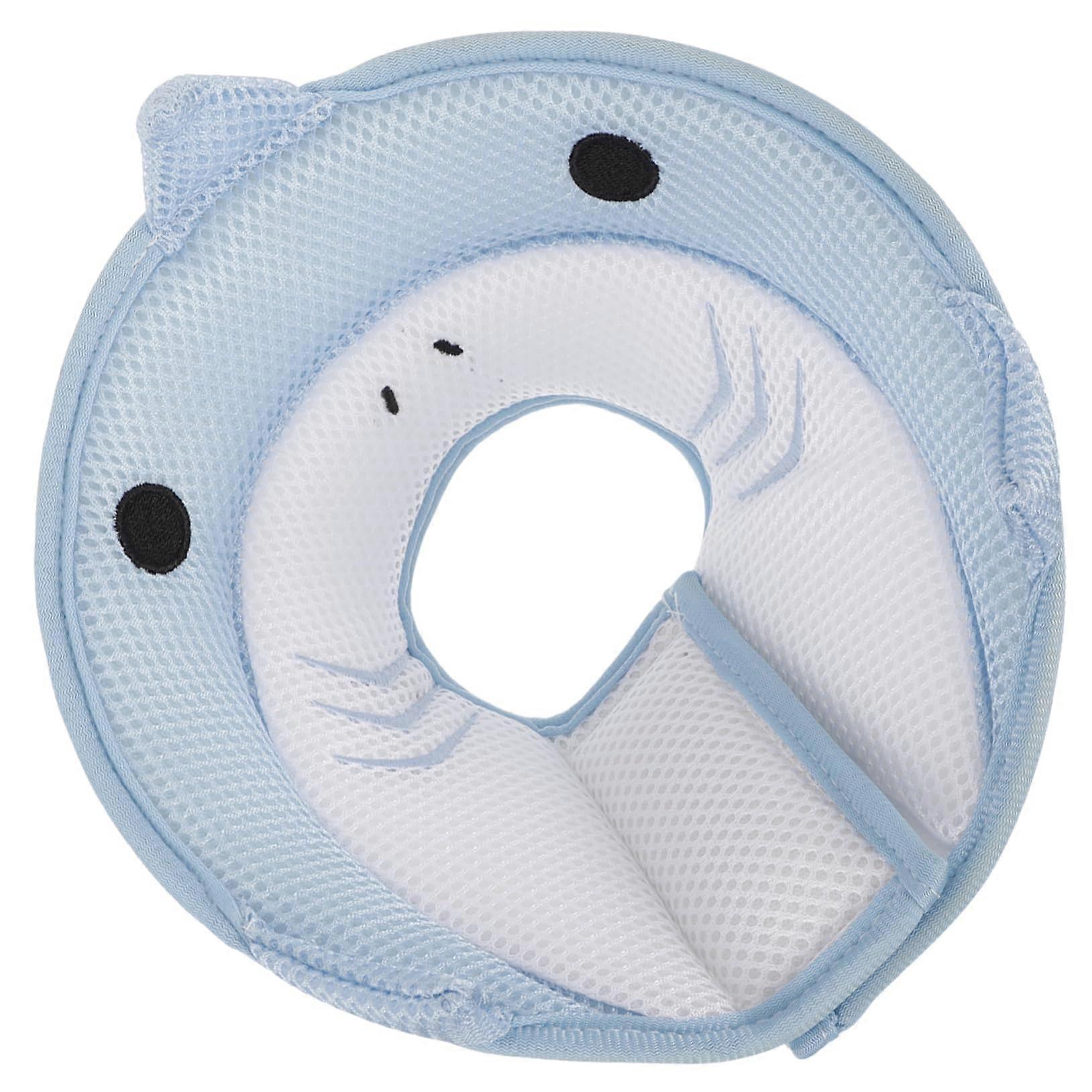 Whale Shape Adjustable Cat Collar Recovery Cone for Cats and Dogs, Comfortable Post-Surgery Healing, Prevents Licking and Scratching