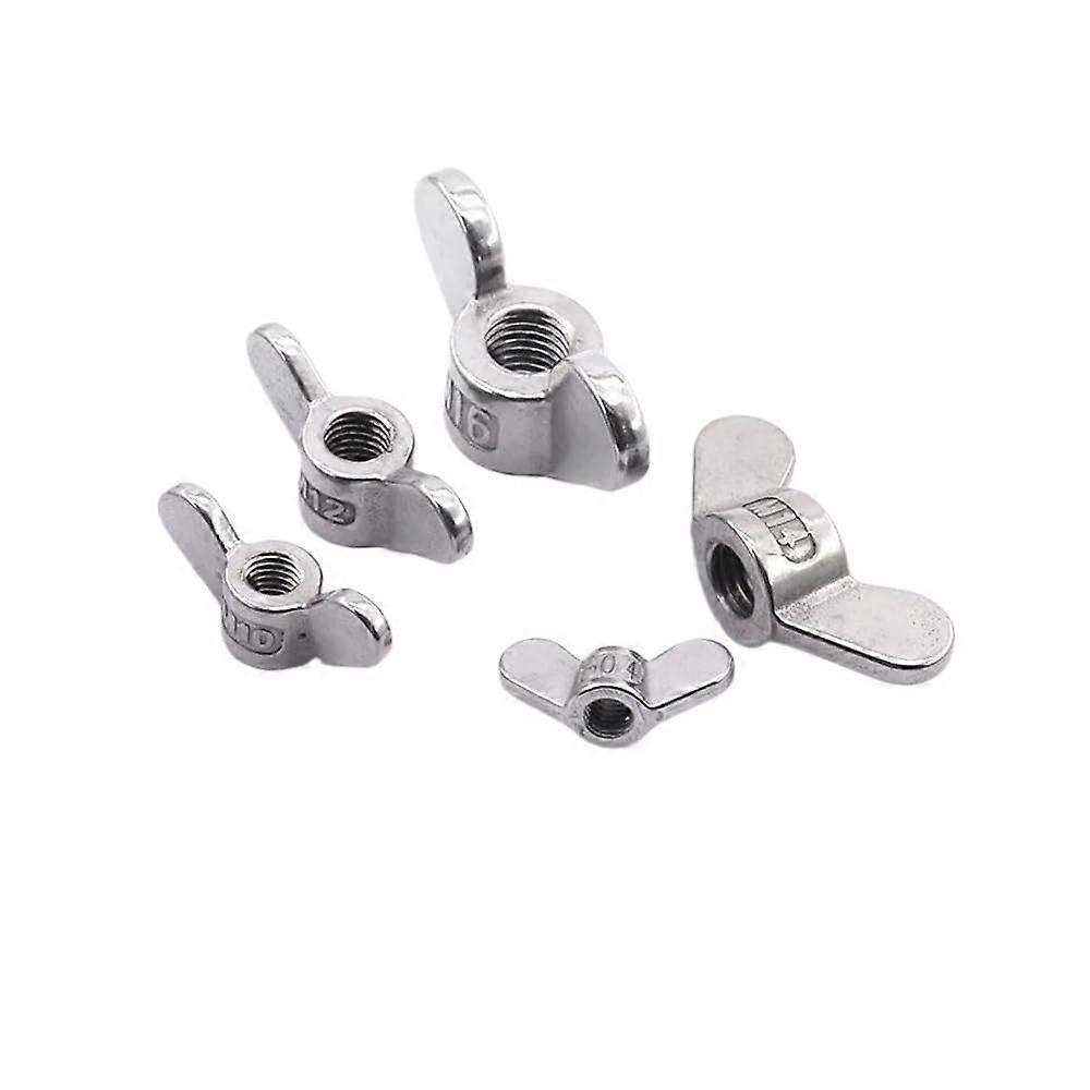 304 stainless steel wing nut, M4, M5, M6, M8, M10, M12, M14, M16, M18, M20, tool, handtightened largeear wing nut (M141pc)