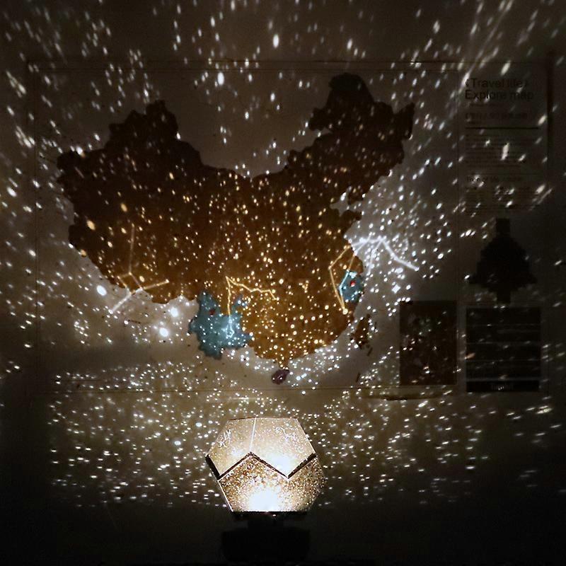 Star Projector Safe ABS PP Stylish Music Timer Easy Connection Kids Night Light Projector for Kids Bedroom Cafe USB Yellow Lighting