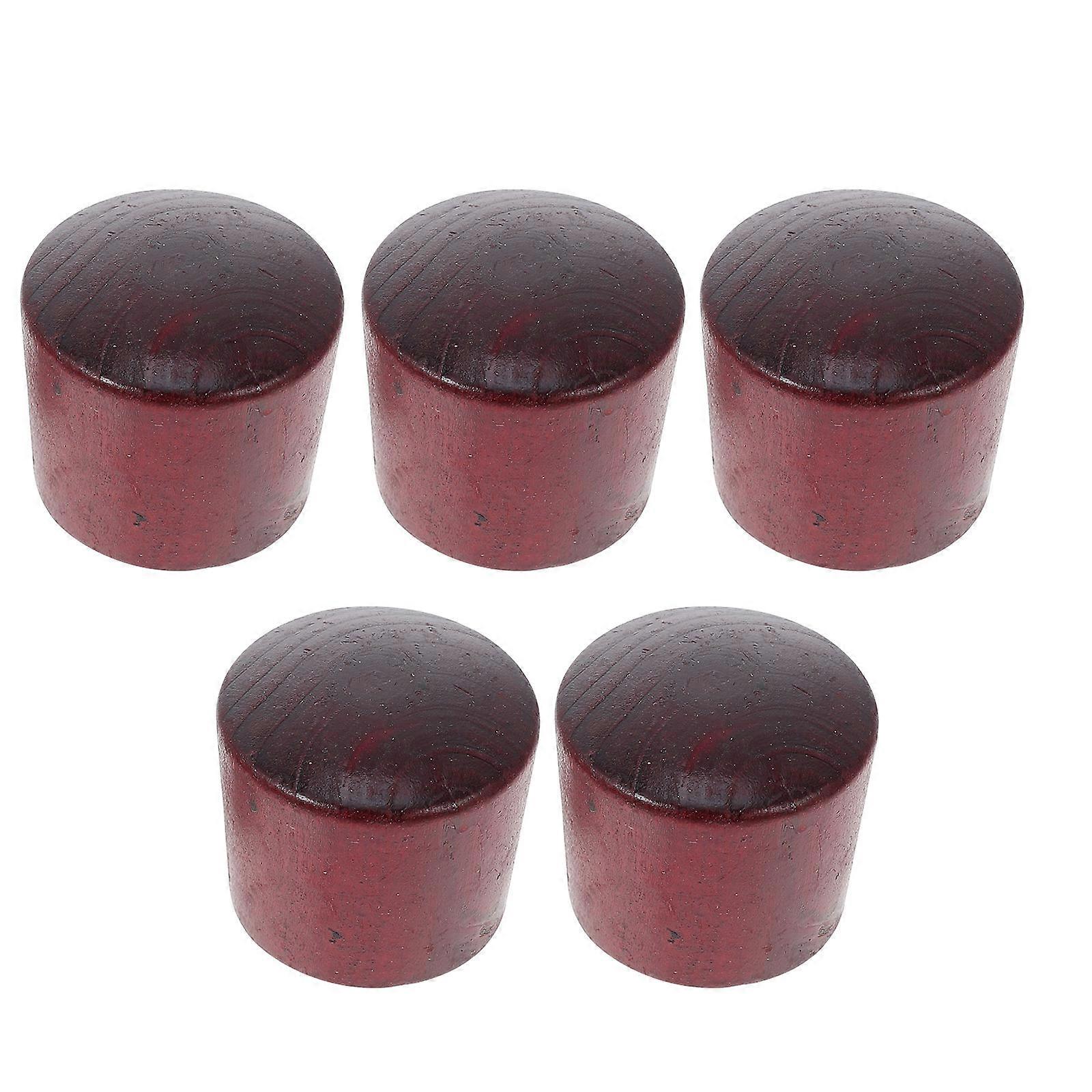 5 Pack Heat Resistant Wooden Pot Lid Handles, Ergonomic Replacement Knobs for Cookware Lids, Detachable Design for Easy Cleaning, Smooth Edges for