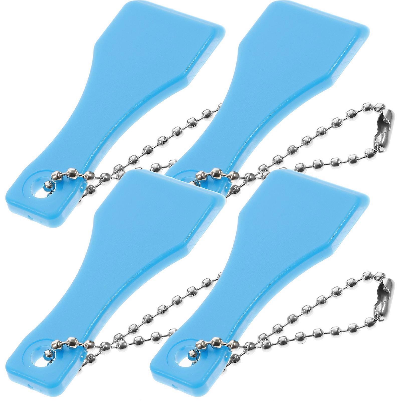 Ticket Scratcher Tool Portable Sticker Label Remover Blue Plastic 10pcs Small Size