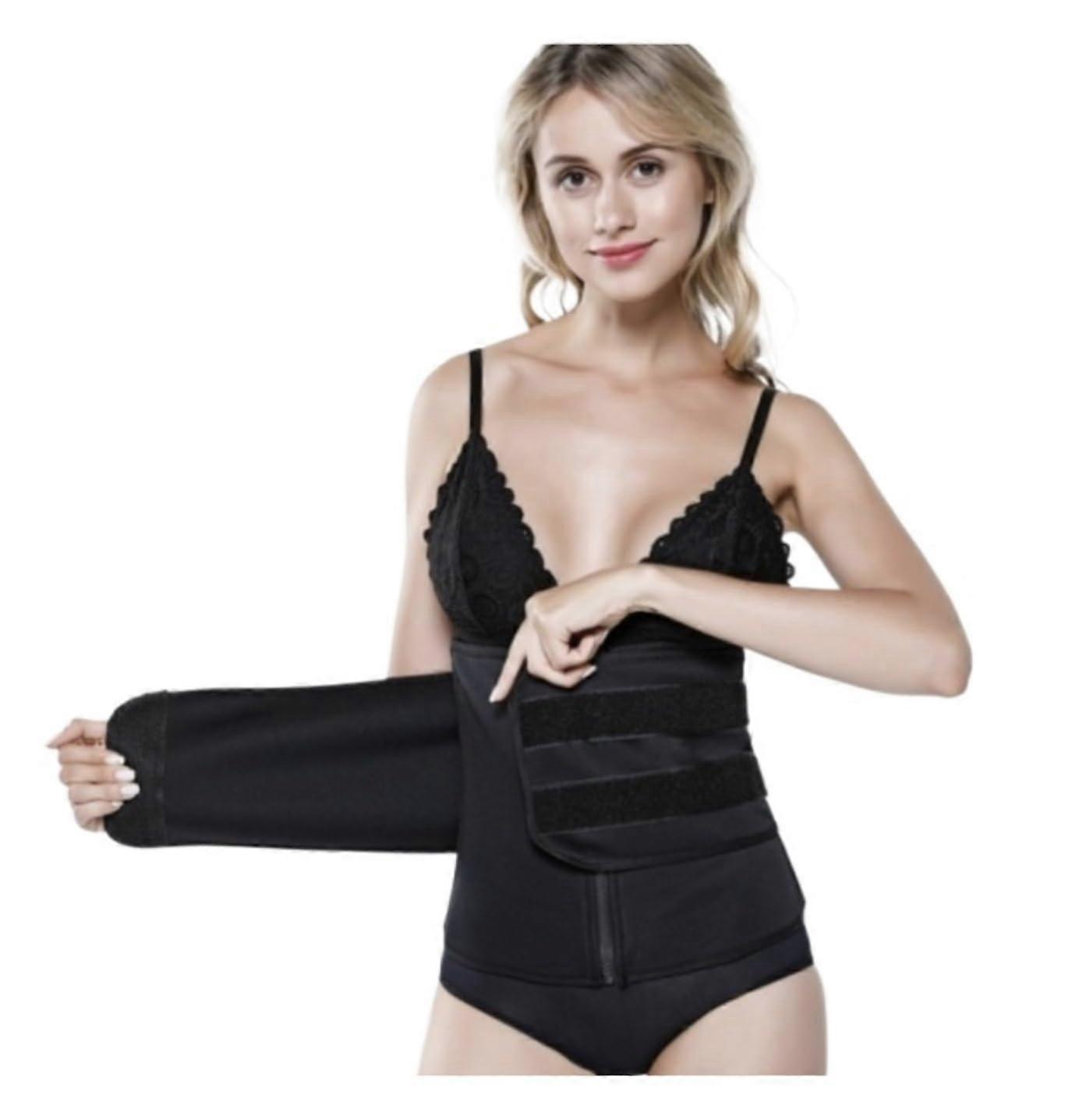 Waist Support Waist Trainer Trimmer Body Shaper Slimming Waist Belt Yoga Belt Sports Belt Shapewear Abdominal Back Brace (XL) XL Black