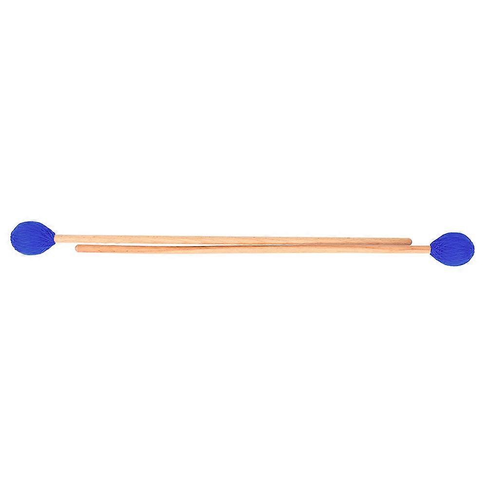 Blue Marimba Hammer with Wool Polyester Head for Music Playing Safe Durable 2pcs