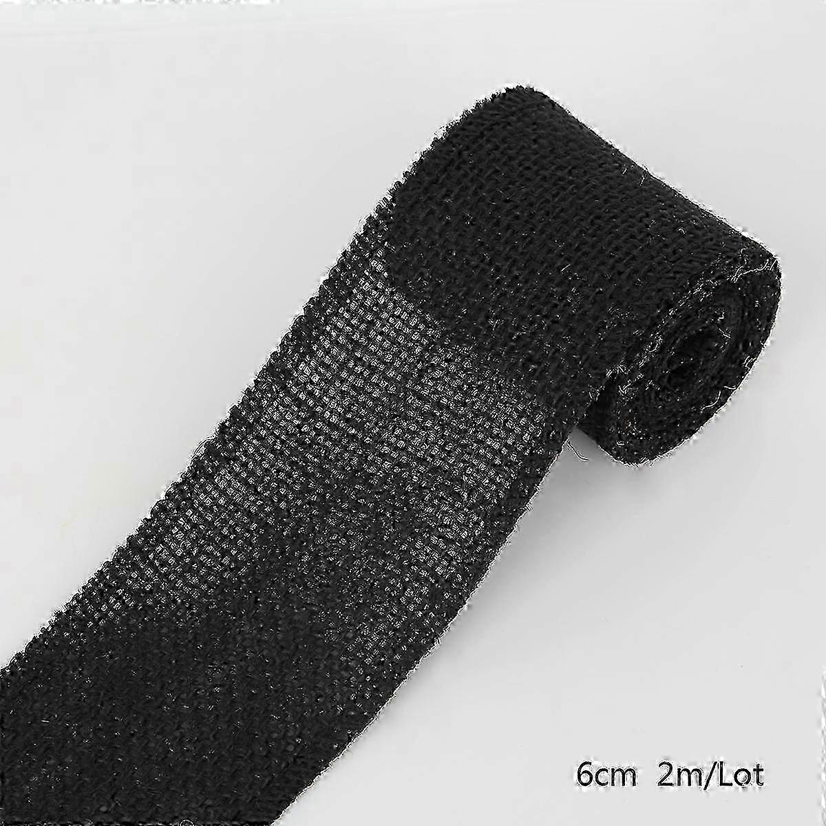 2M Breedte 6cm Kleurrijke Natuurlijke Jute Jute Lint Jute Stof Rol Jute Lint Trims Tape Rustiek W