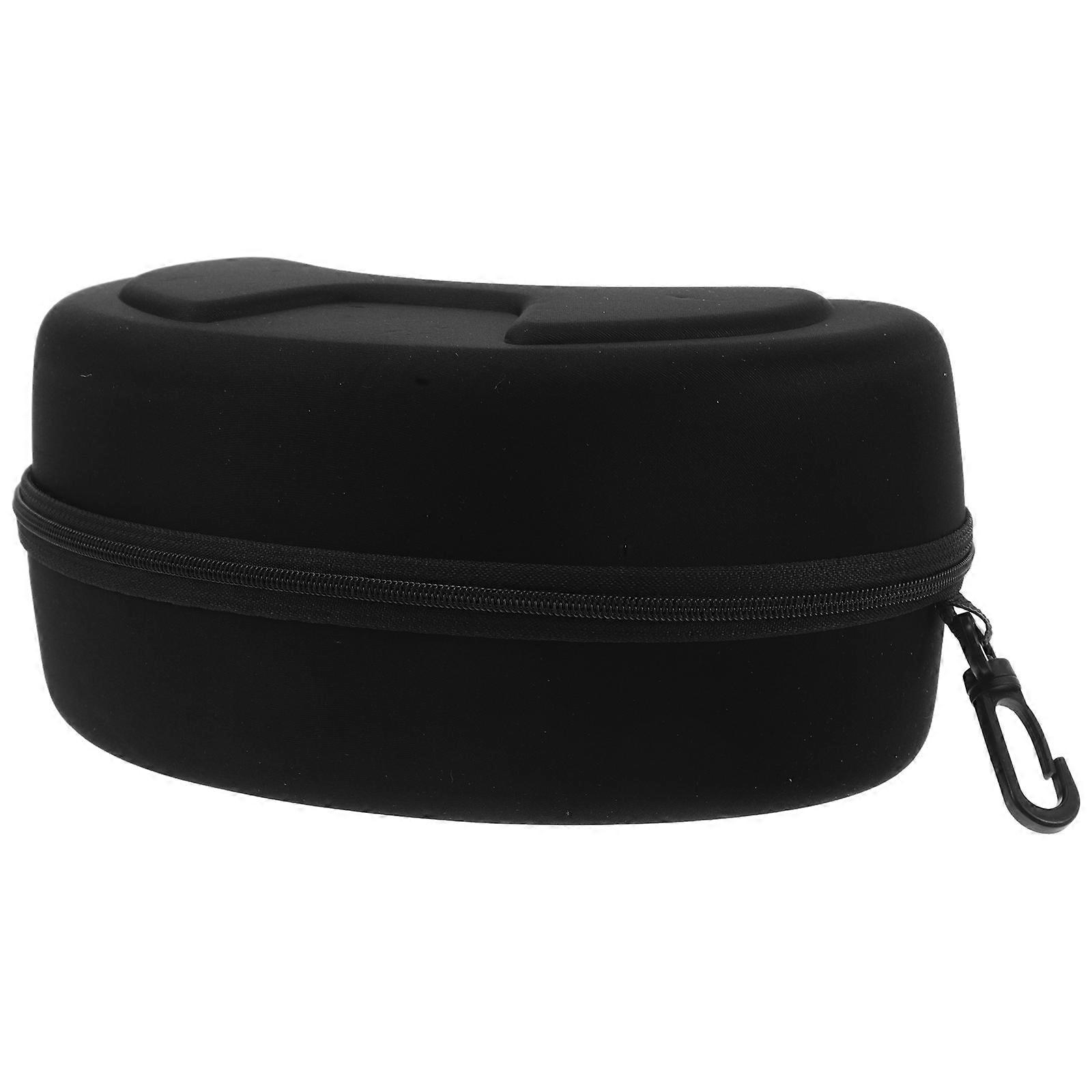 Eva Hard Ski Goggles Case Shockproof Durable Eyewear Storage Box with Carabiner Large Capacity Design for Ski Protective Goggles