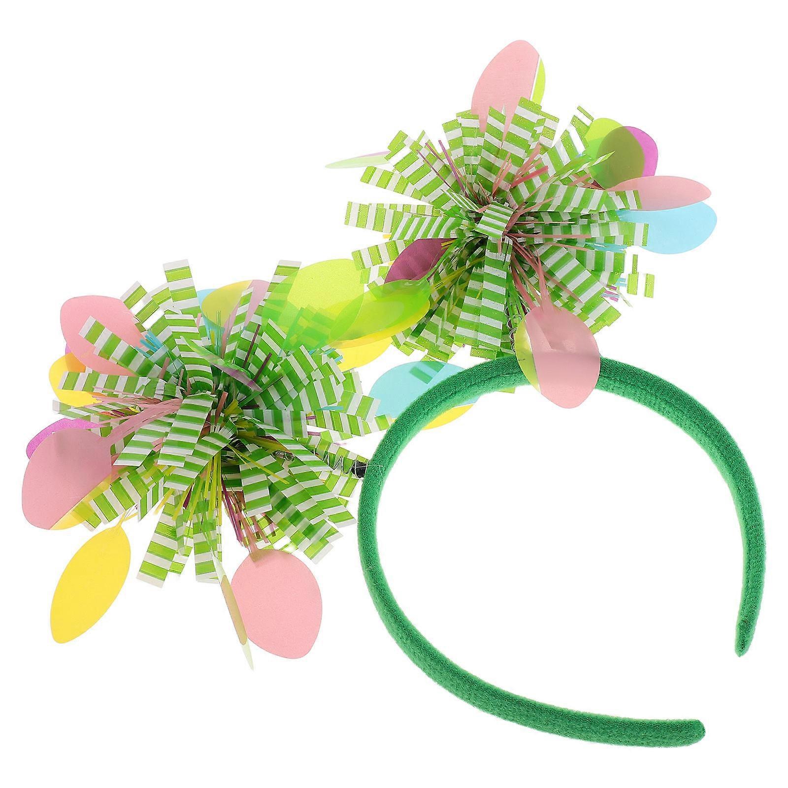 Festive Headband Easter Party Decoration Pom Pom Design Plastic Material For All Ages 1Pack