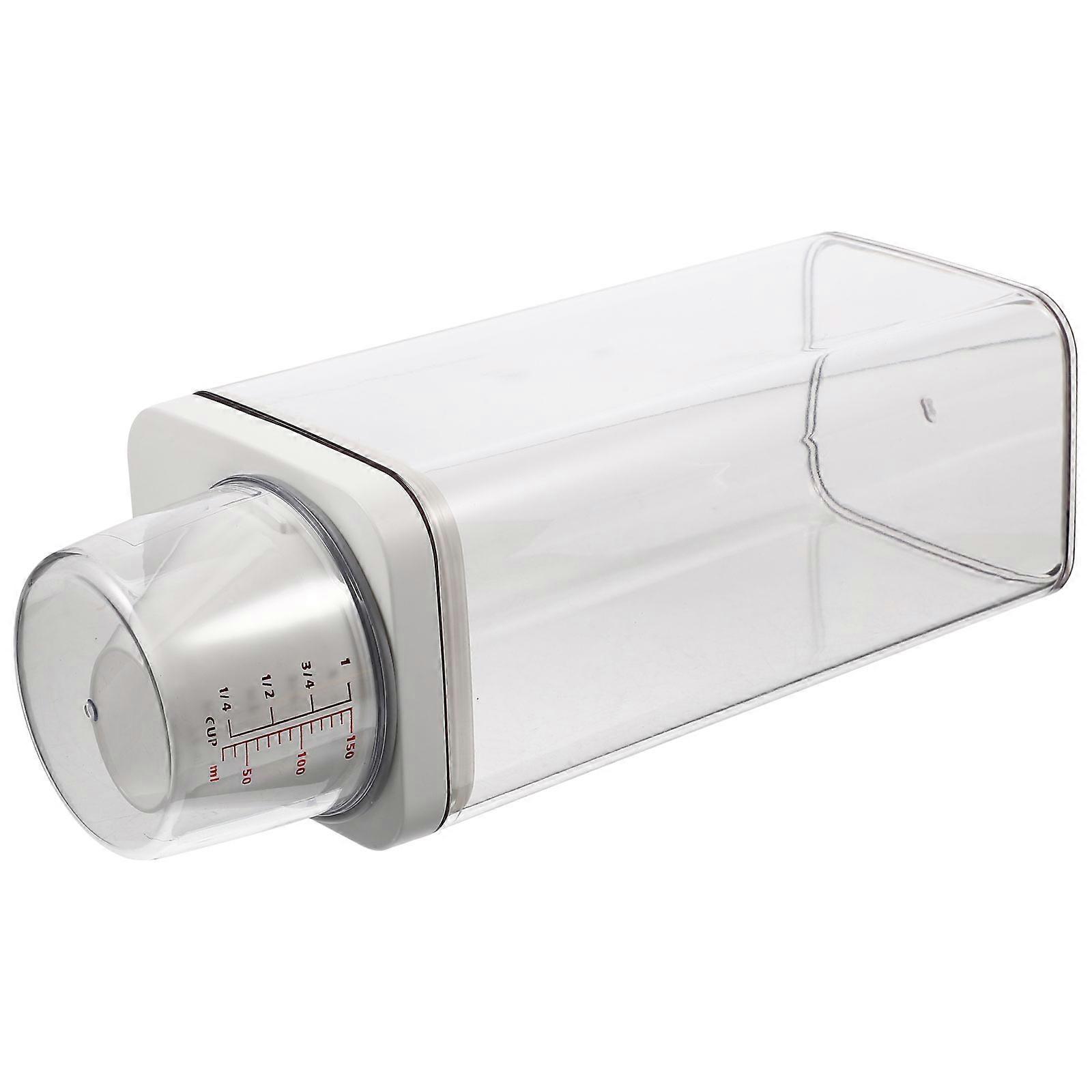 Sealed Food Storage Container Airtight Storage Jar Square Shape Ergonomic Handle 1500ml 1Pcs