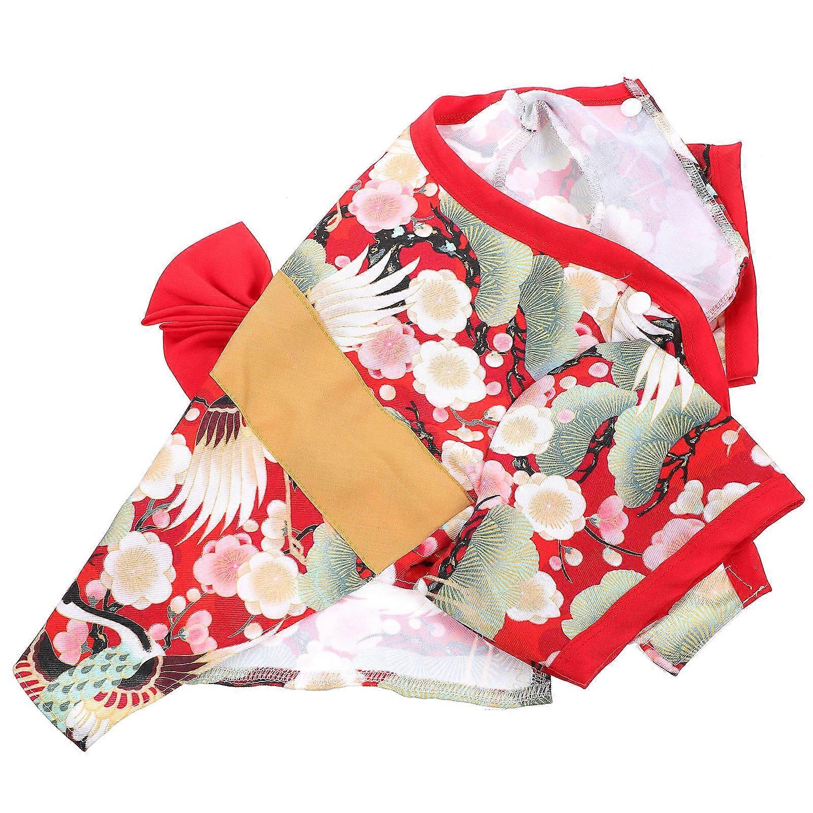 Kimono Style Dog Garment For Pet Owners 30Cm/11.81Inch Neck Comfortable 1Pack