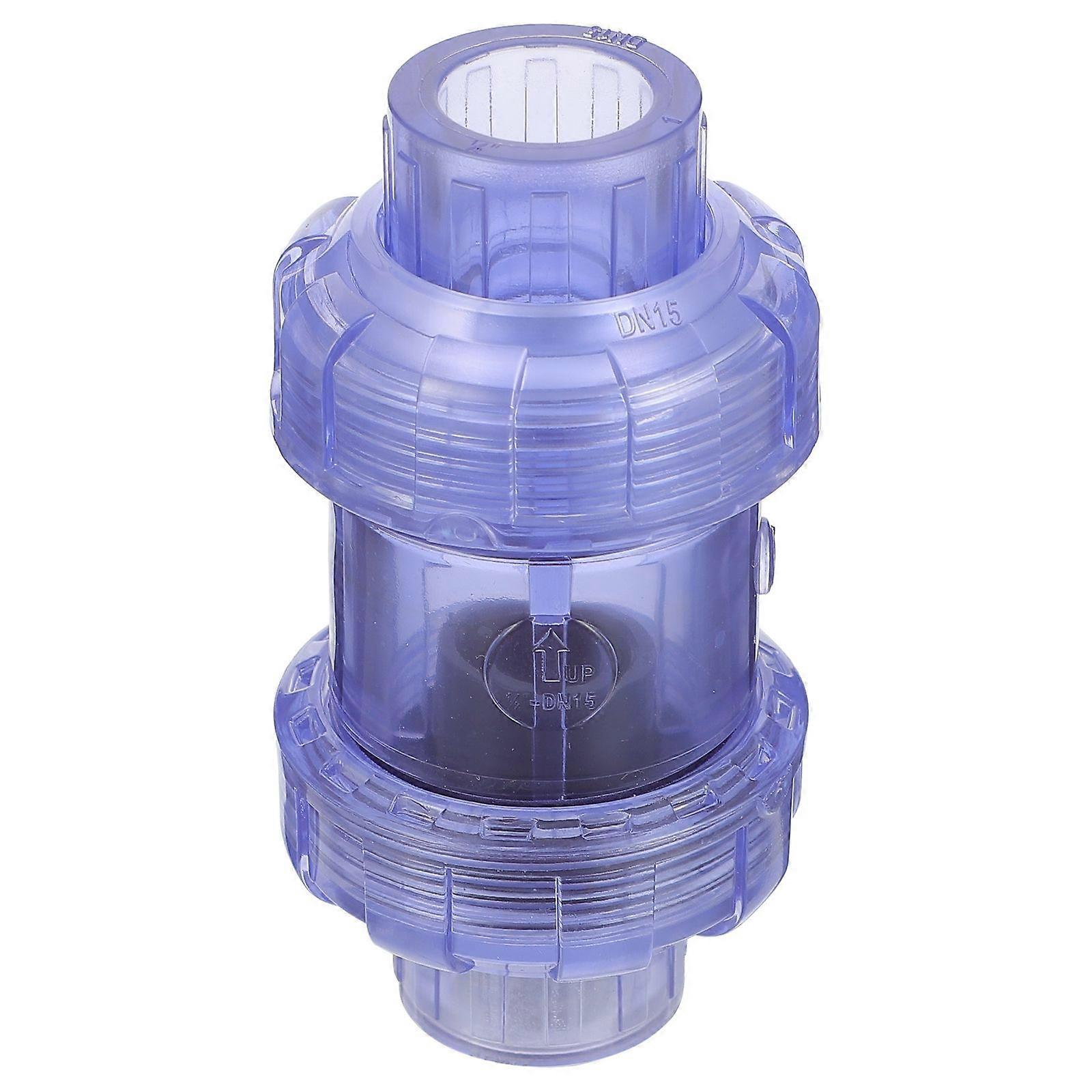 Plastic Inline Check Valve For Fuel Pumps 11.5X5CM Prevent Backward Stream High Temperature Resistance 1Pcs