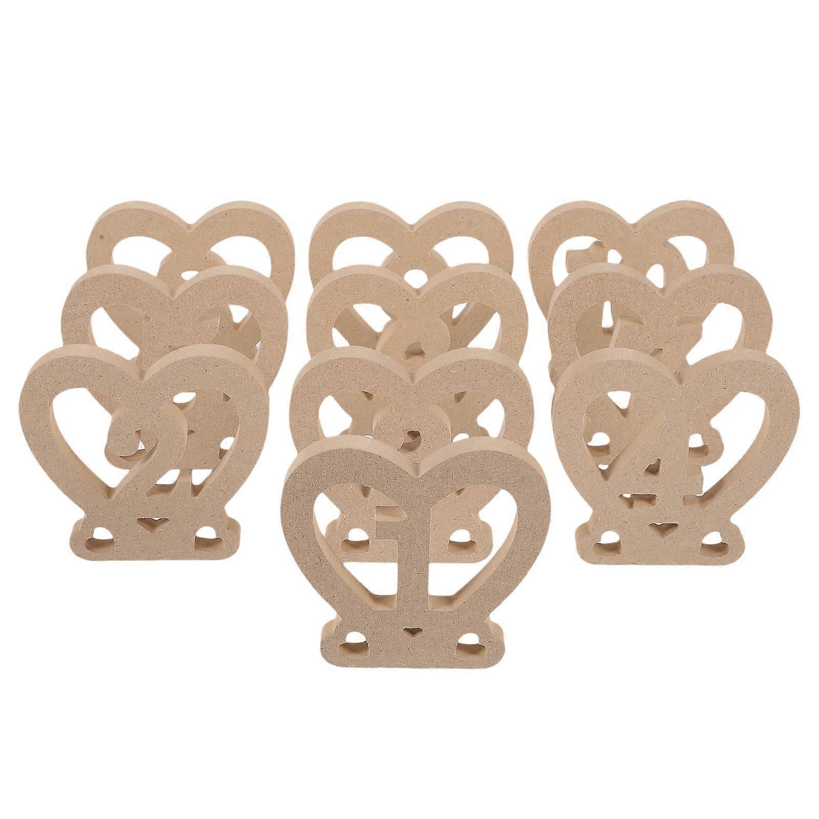 Wooden Table Numbers for Wedding Reception with 10Pcs for Display Purposes