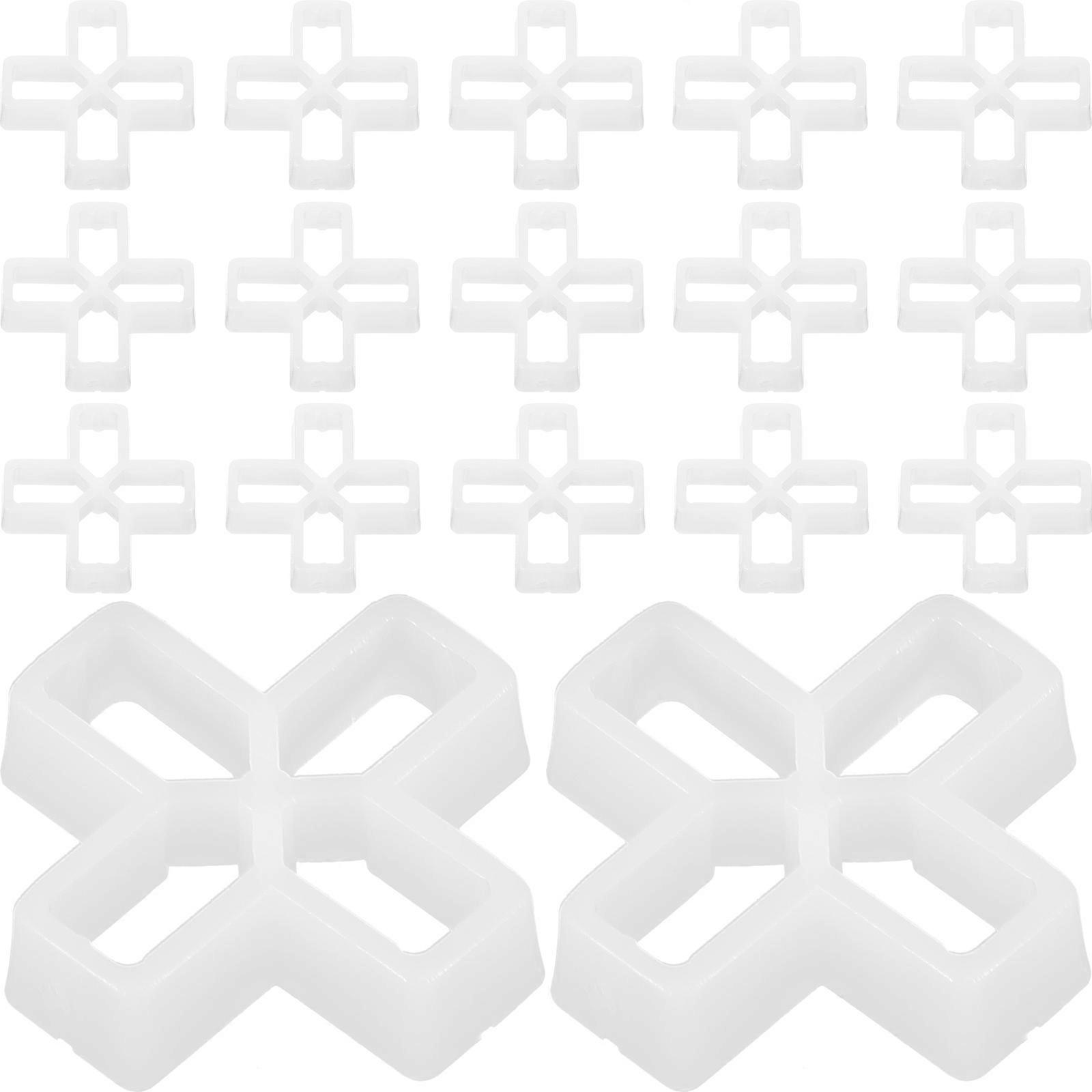 Tile Spacer Grout Spacer Cross Shape White 3x3cm Increase Installation Speed 100Pcs