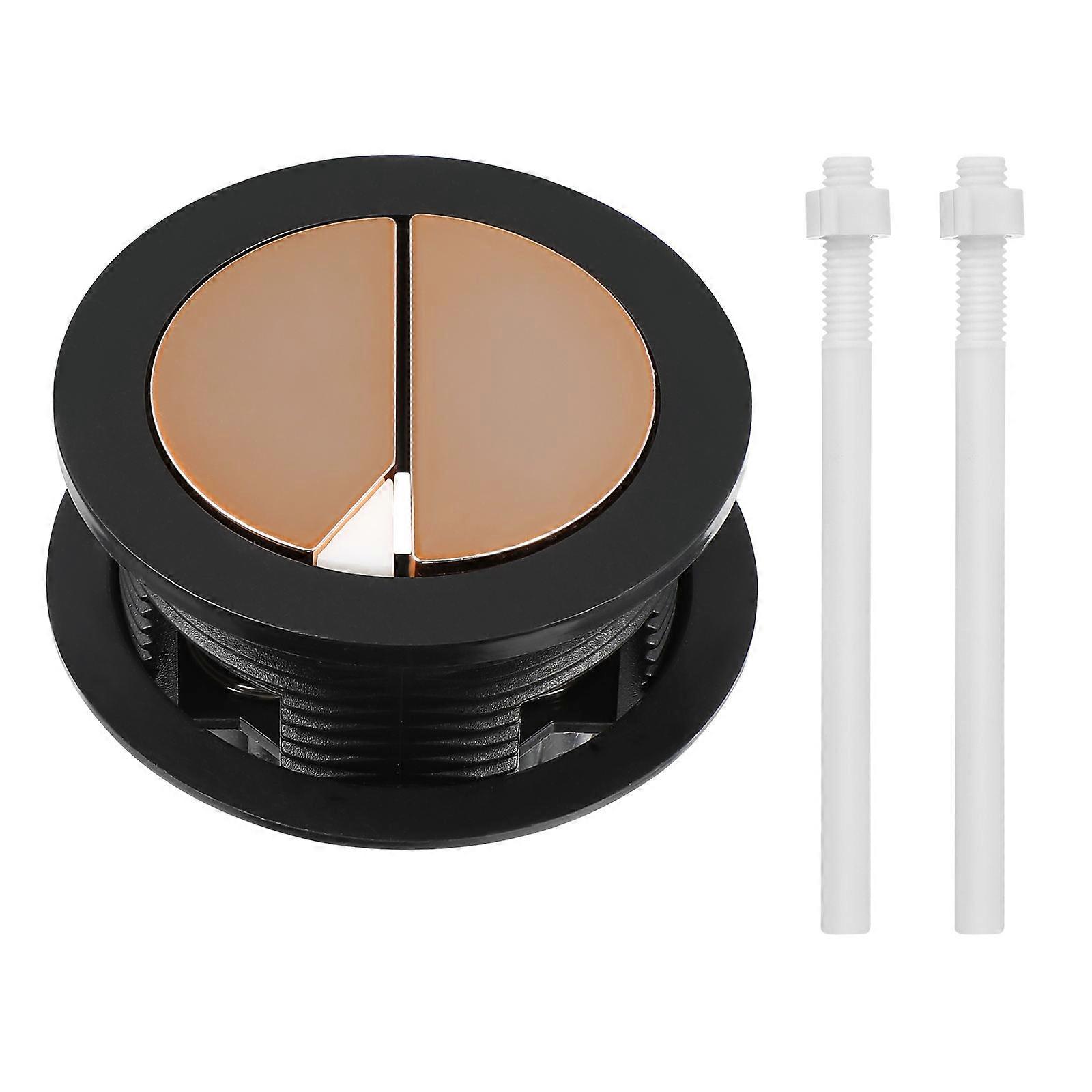 Oatipho Dual Flush Valve Replacement Button, Plastic Toilet Tank Button Push Toilet Button 48mm, Toilet Replacement Parts Toilet Water Tank Push