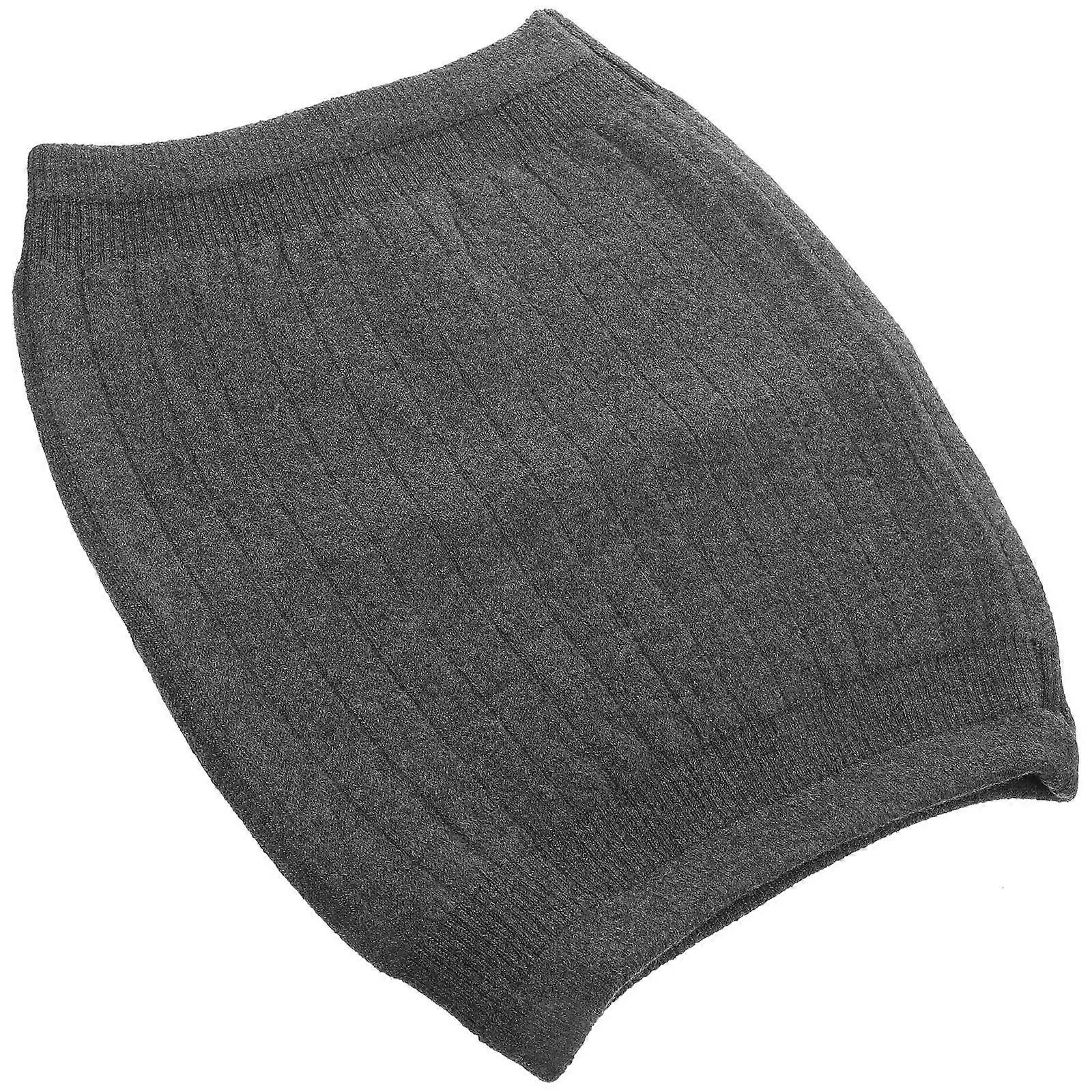 Comfort Stomach Warmer Rectangular Grey Polyester Cashmere Winter Protection For Men 1Pcs