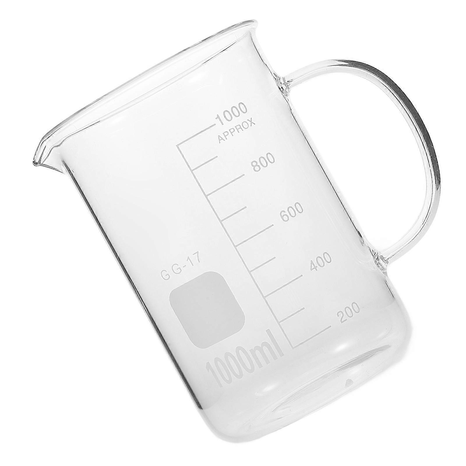 Experimental Beaker Mug For Various Settings High Temperature Resistant 1000Ml 1Pack