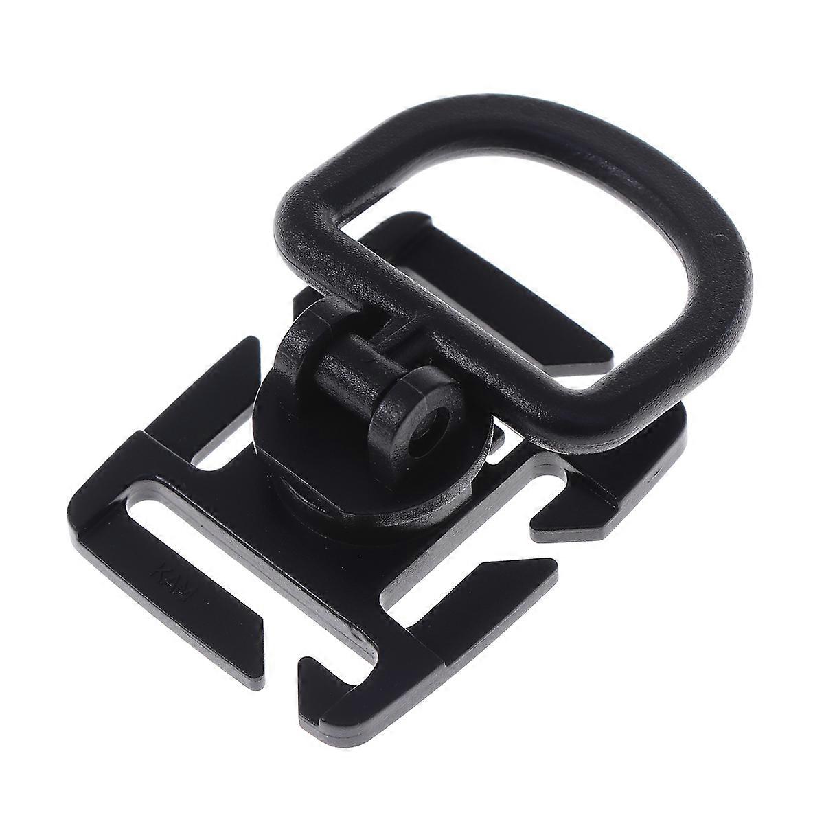 D-Ring Buckles 10 Pcs Tie Down Cords Outdoor Enthusiasts Black 4X4X3CM Ideal For Hiking