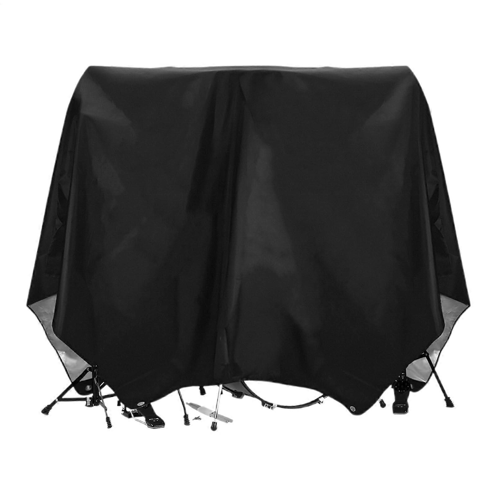 Drum Set Dust Cover - Waterproof Drum Protection Case, Large Size, Black Design, Compatible with Instruments like Guitar and Keyboard