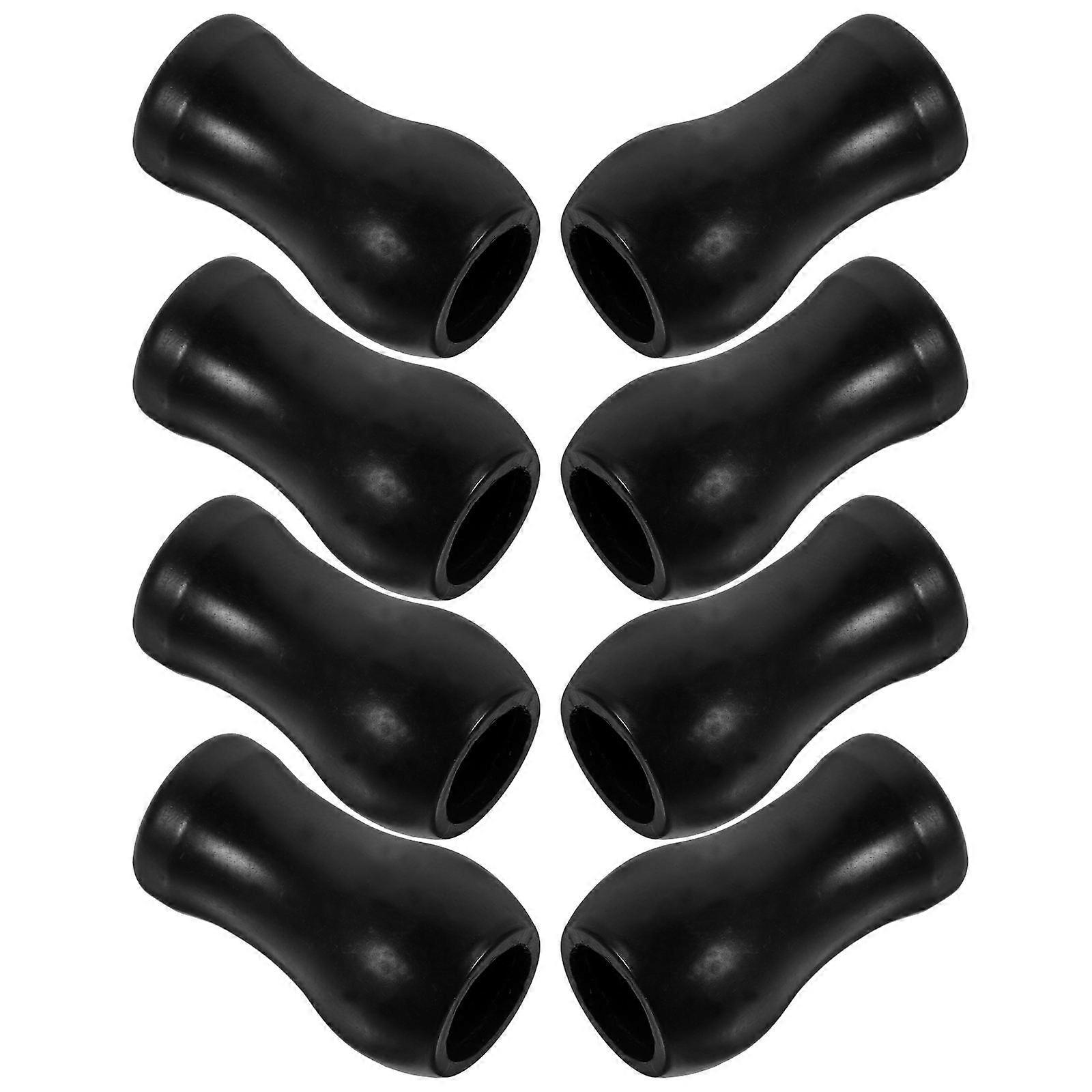 Blinds Cord Knobs 8Pcs Black Tassel Replacement Accessories Simple Design Home Decor 3.30X1.80X1.80CM for Homeowners