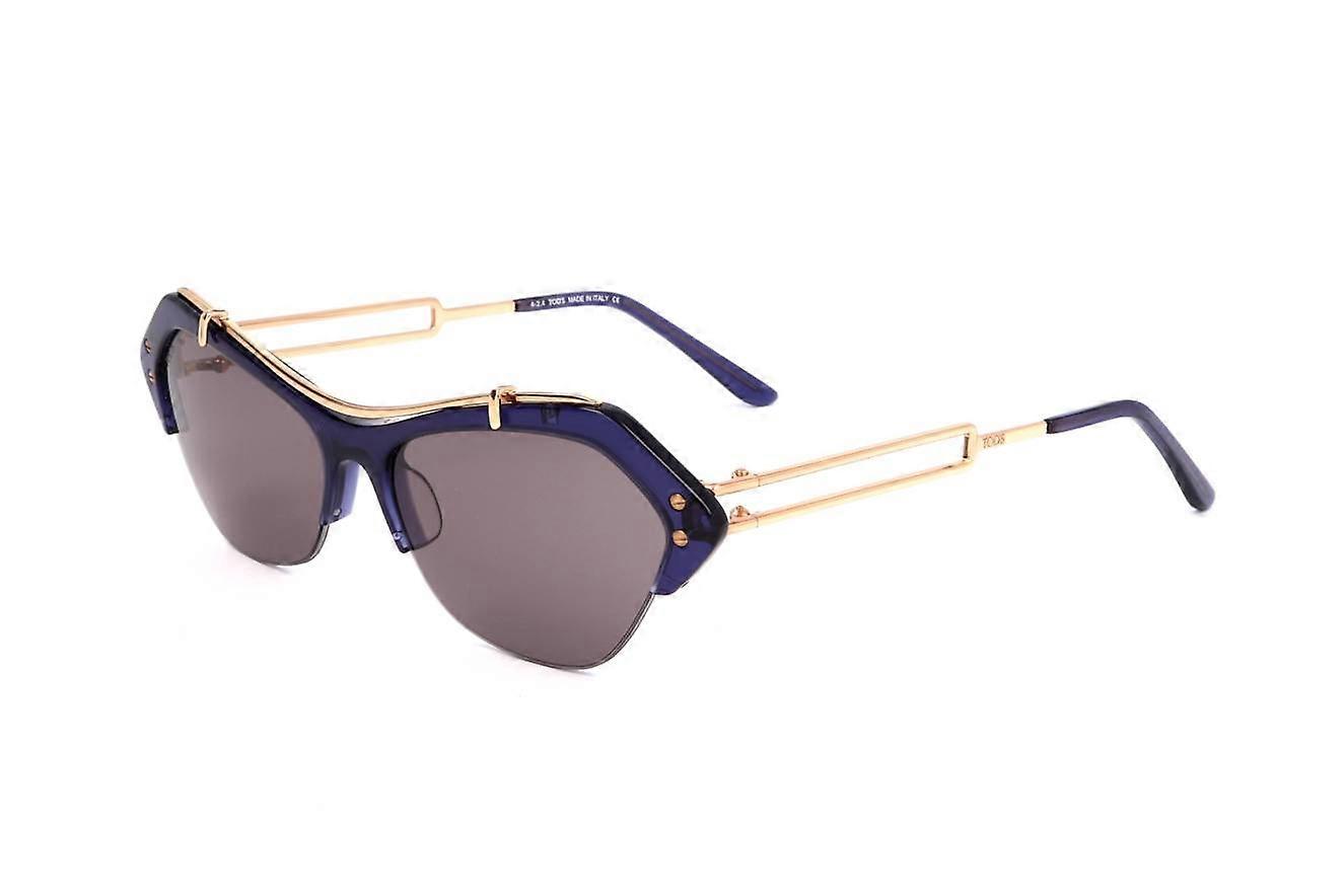 Sunglasses Tod s TO0166 90A SHINY BLUE 56/15/135 WOMAN
