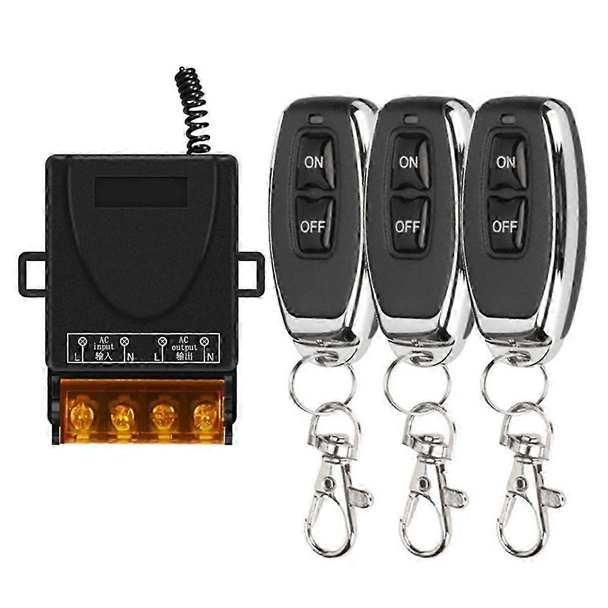 Wireless Remote Control Switch 433MHz DC8-80V 30A RF Relay Receiver