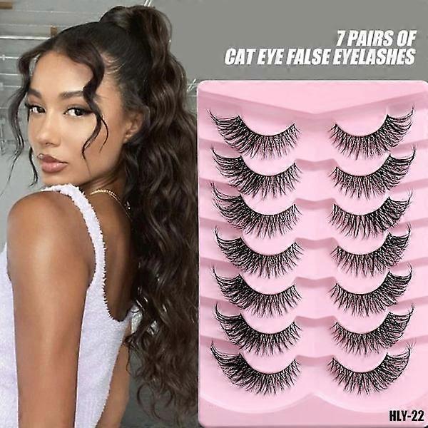 Fox Eye Eyelashes Cat Eye Lashes Winged End Eye Elongated Eyelashes Fluffy Soft Faux Mink Lashes