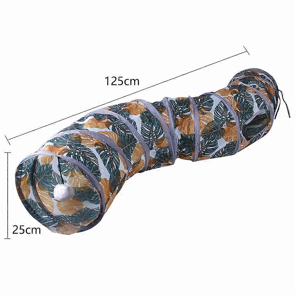Foldable Tunnel Tube 2/3/4 Way Foldable Cats Rabbit Tunnel Play Toys Training Interactive Funny Pet Supplies