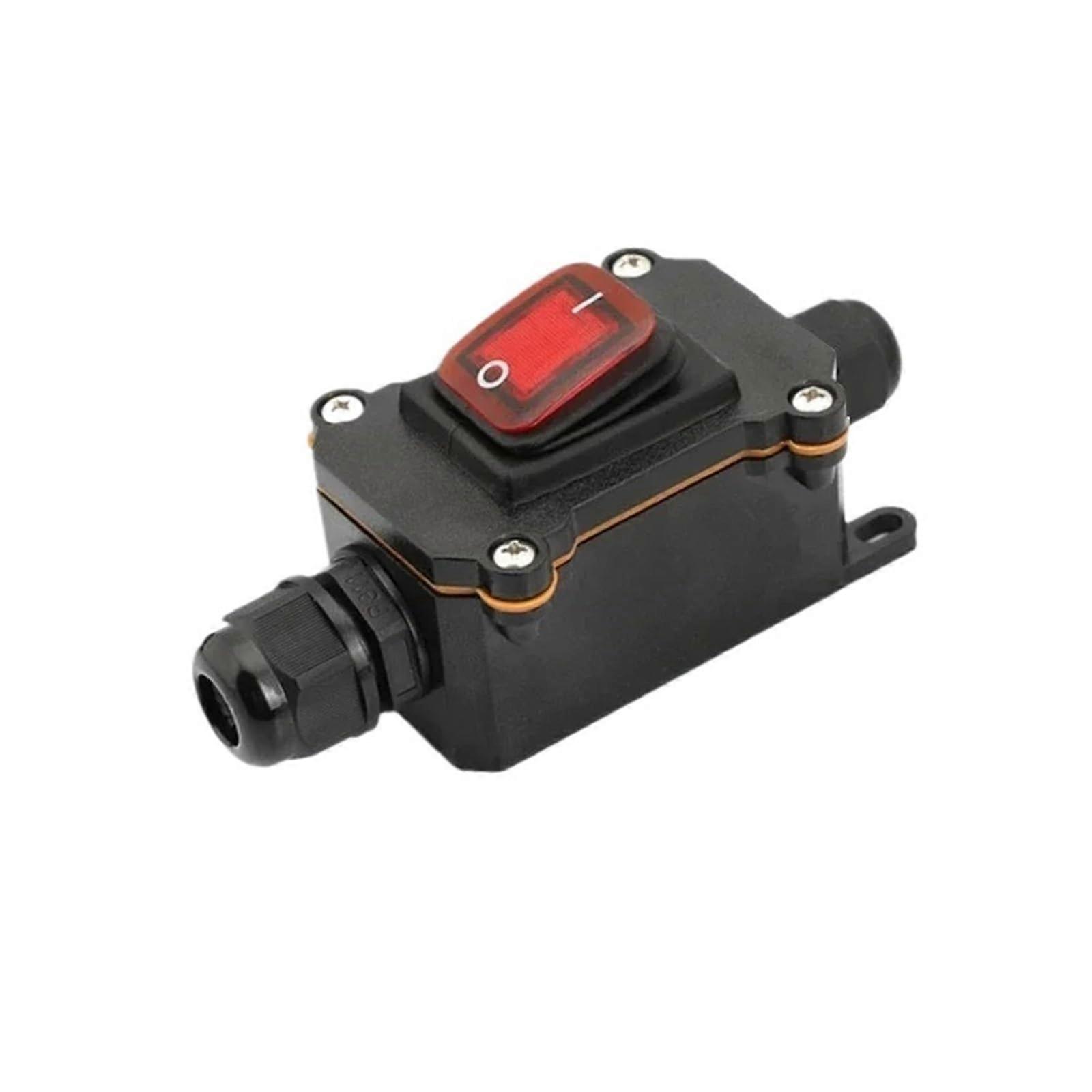 Waterproof Switch IP65 Marine 220V/24V 16A/30A Outdoor for Electrical Room (Double Red 220V)