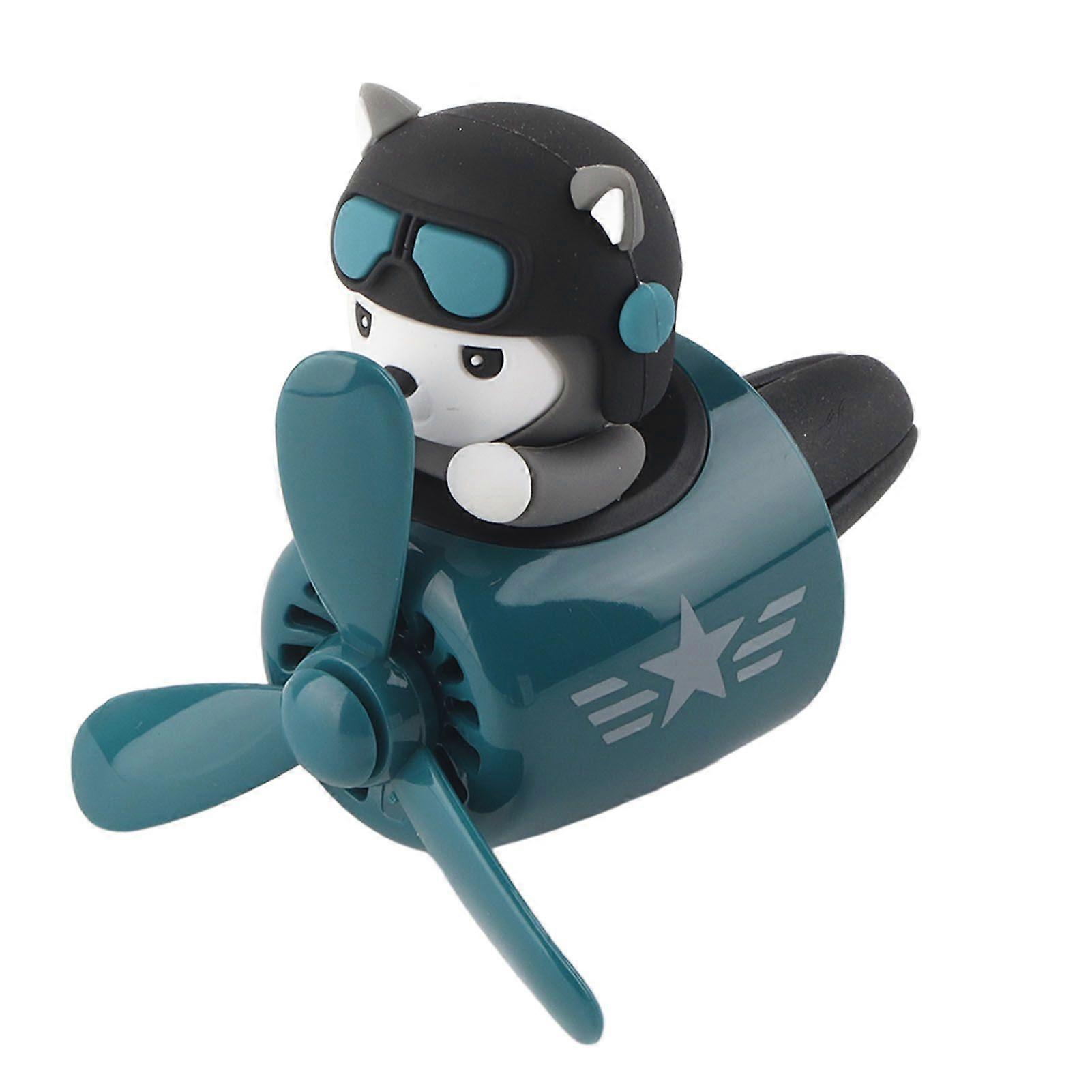 car air freshener cute bear diffuser with rotating propeller