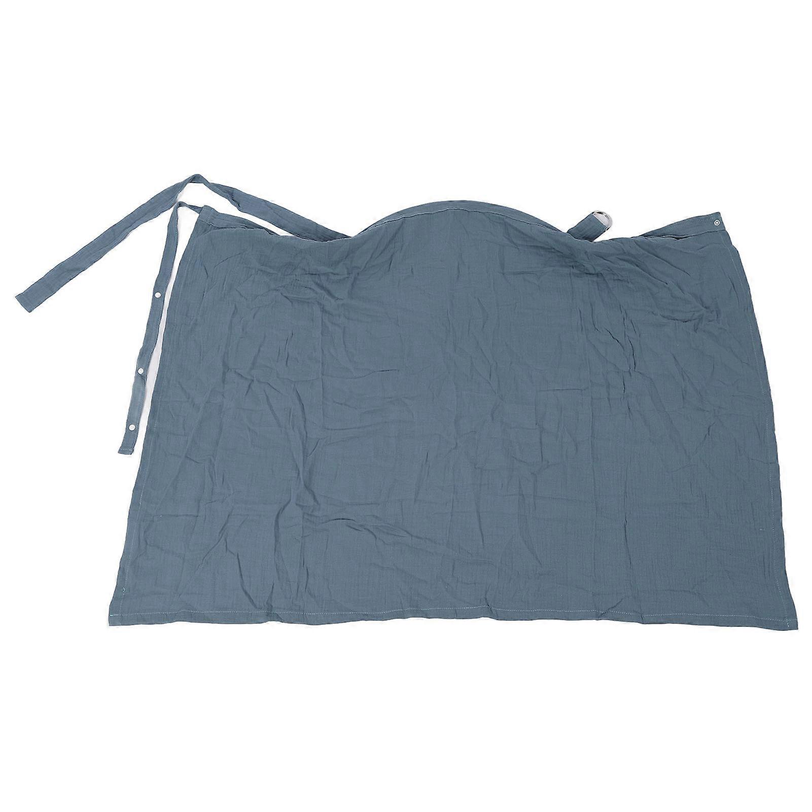 Nursing Cover for Breastfeeding Privacy Protection Breathable Cotton Multi Use Breastfeeding Cover Up Navy Blue