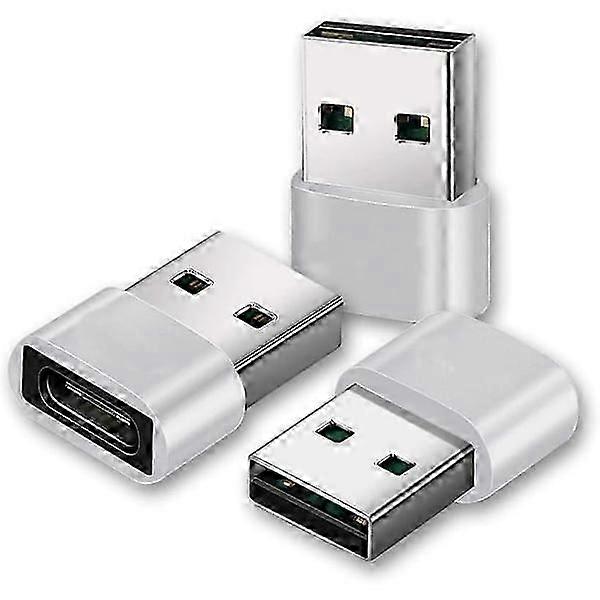 USB to USB C Adapter [3-Pack] - USB A to USB C