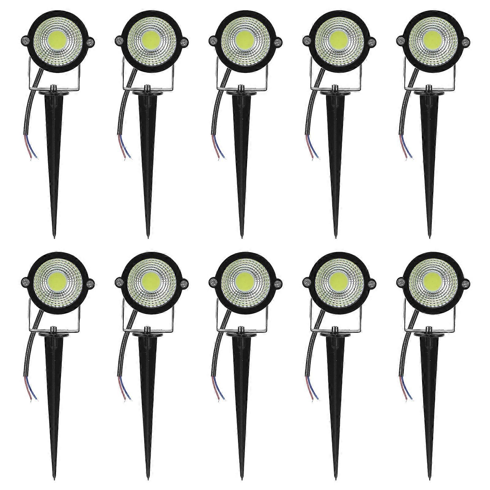 White ABS Ground Light for Decor Energy Saving and Waterproof 10 Pieces