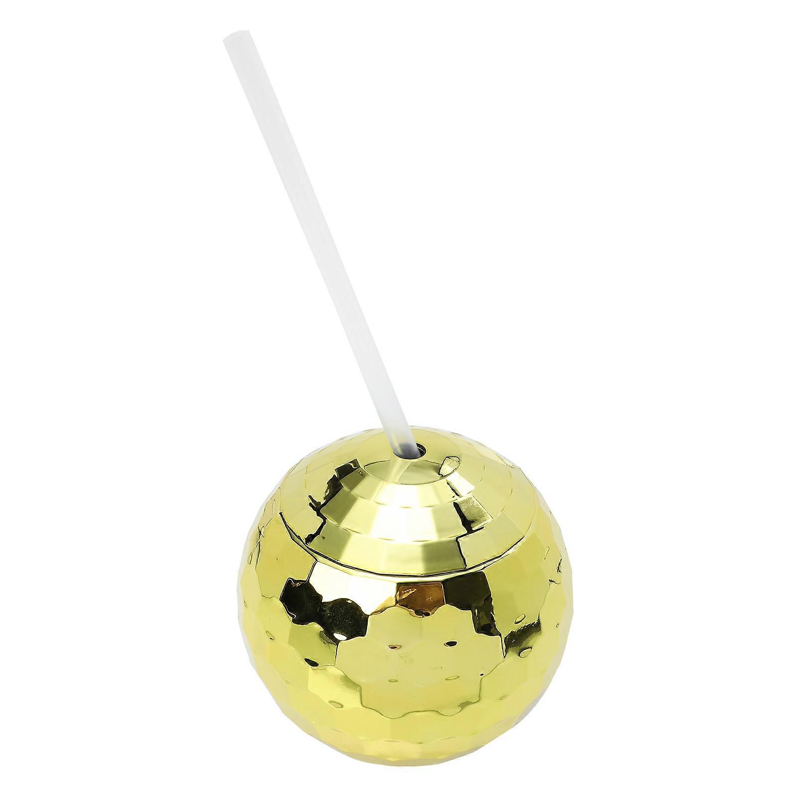 Disco Beverage Cup 1 Set Gold Color Decorative Glittering Cup Perfect For Home Use Nightclub