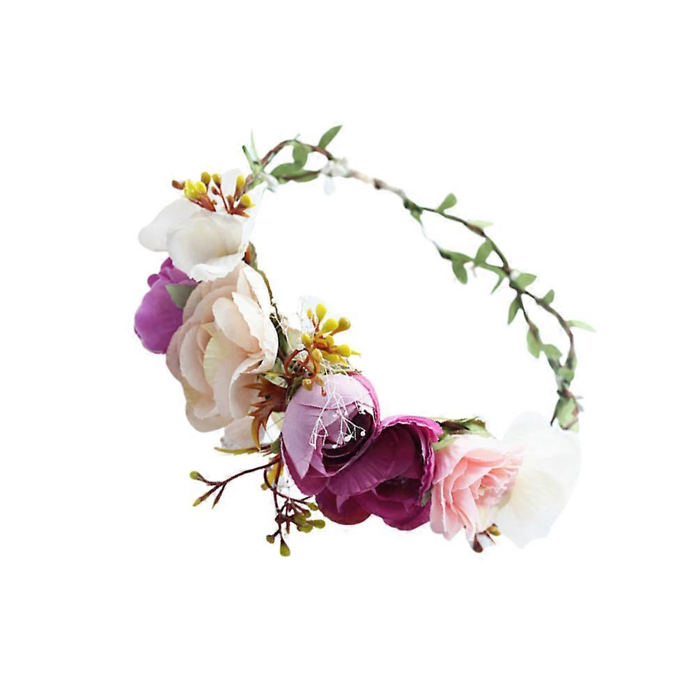 Creative Rose Hair Hoop garland for Decoration Multi Color Cloth Lightweight Nonfading One Size Fits All