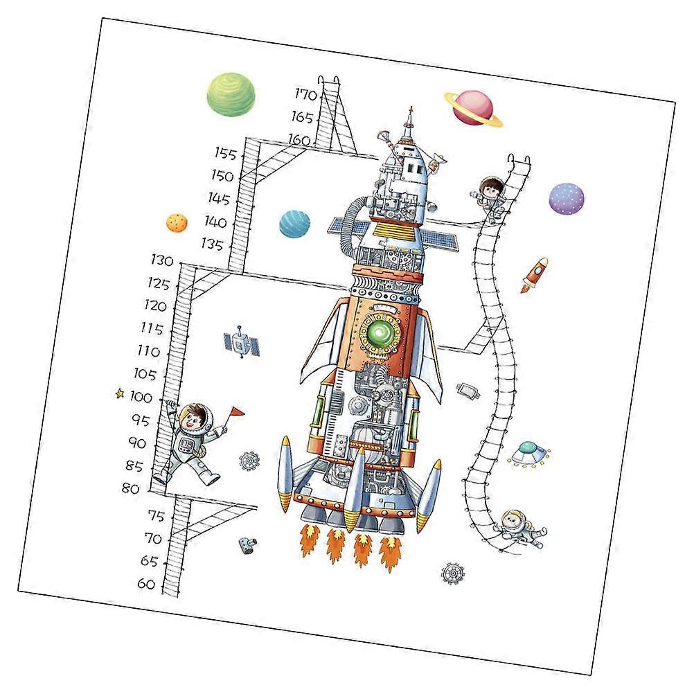 Spaceship Wall Mural For Kindergarten Shopping Mall Height Measurement 115x96.5cm Assorted Color 1Pack