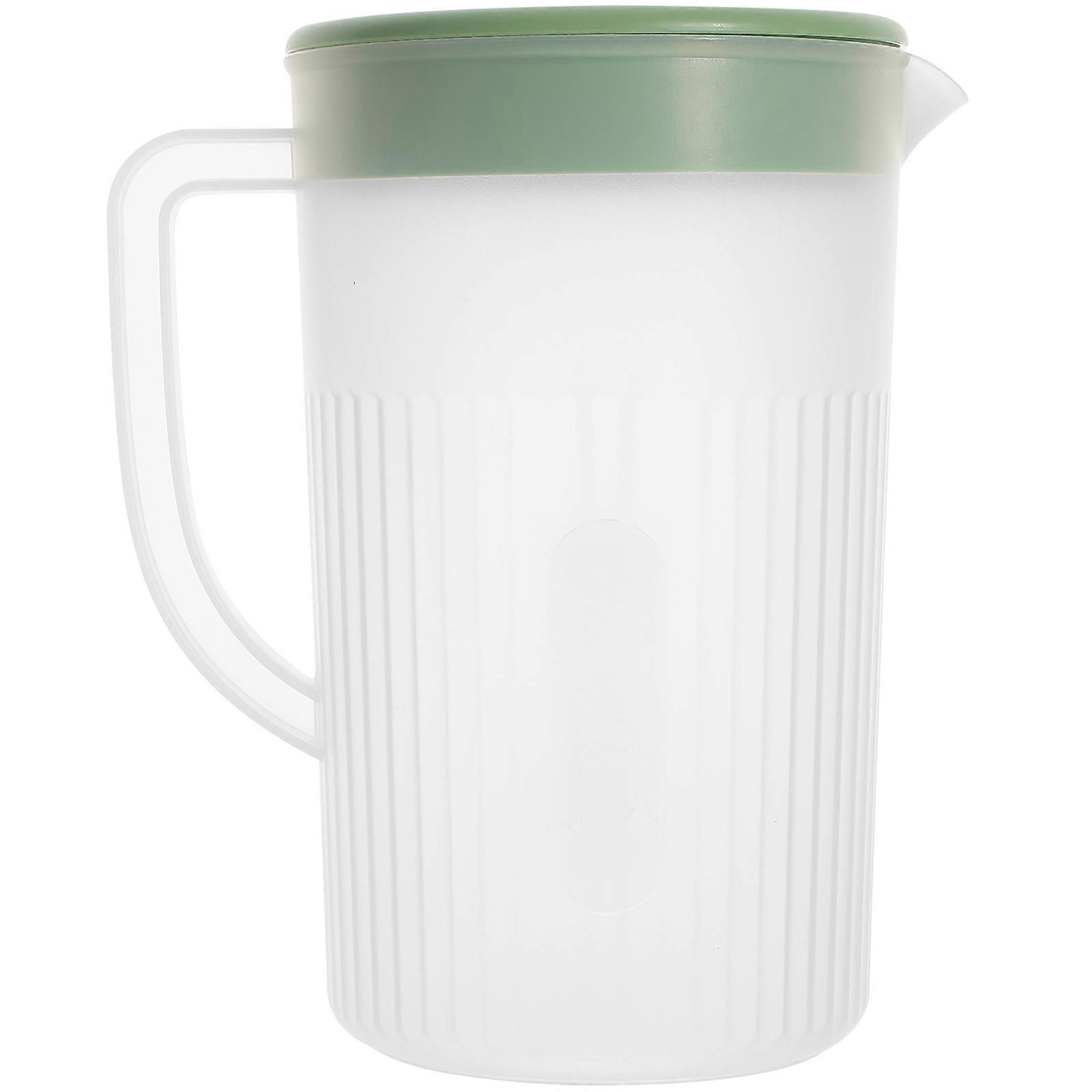 Green Drinking Water Pitcher For Home Entertainment Dust-proof Square Storage Holder 1Set