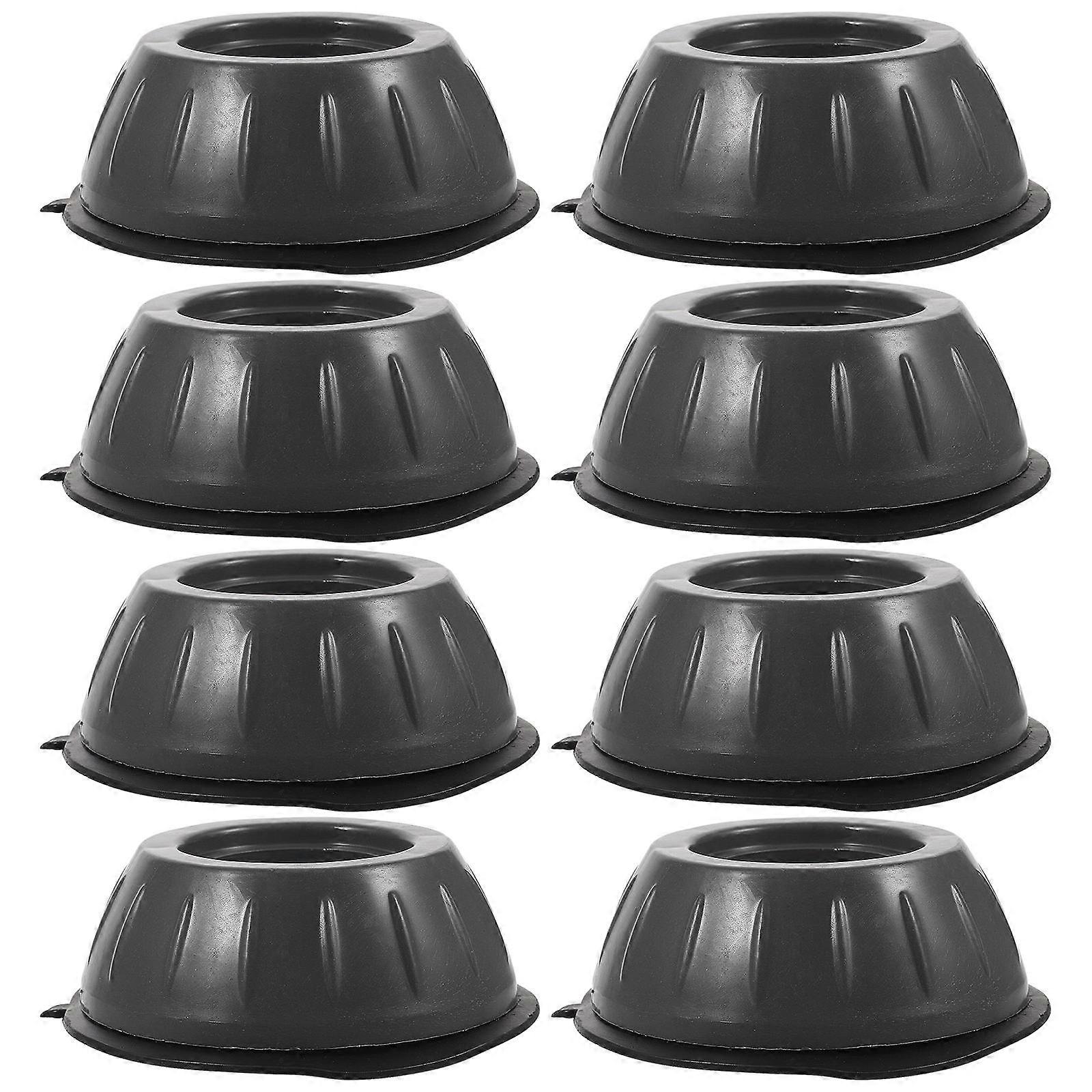 Washer Anti Vibration Pads 8 Pcs Grey Resin Fiber Plastic And TPU Rubber For Washing And Dehydration