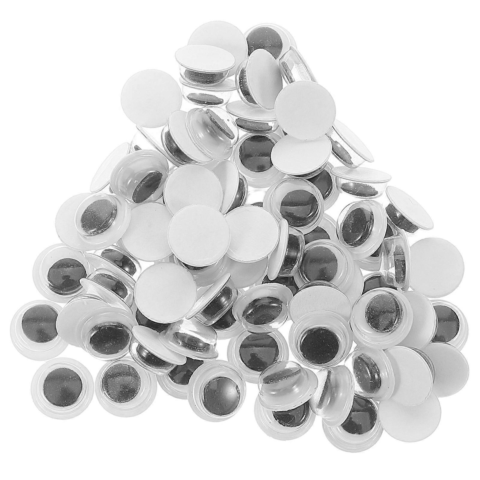 DIY Wiggly Googly Eyes 180 Pcs Μαύρο Άσπρο Γύρο Αυτοκόλλητα Παιδικές Χειροτεχνίες Ιδανικό Για Χειροποίητα Έργα Ποικιλία Χρωμάτων