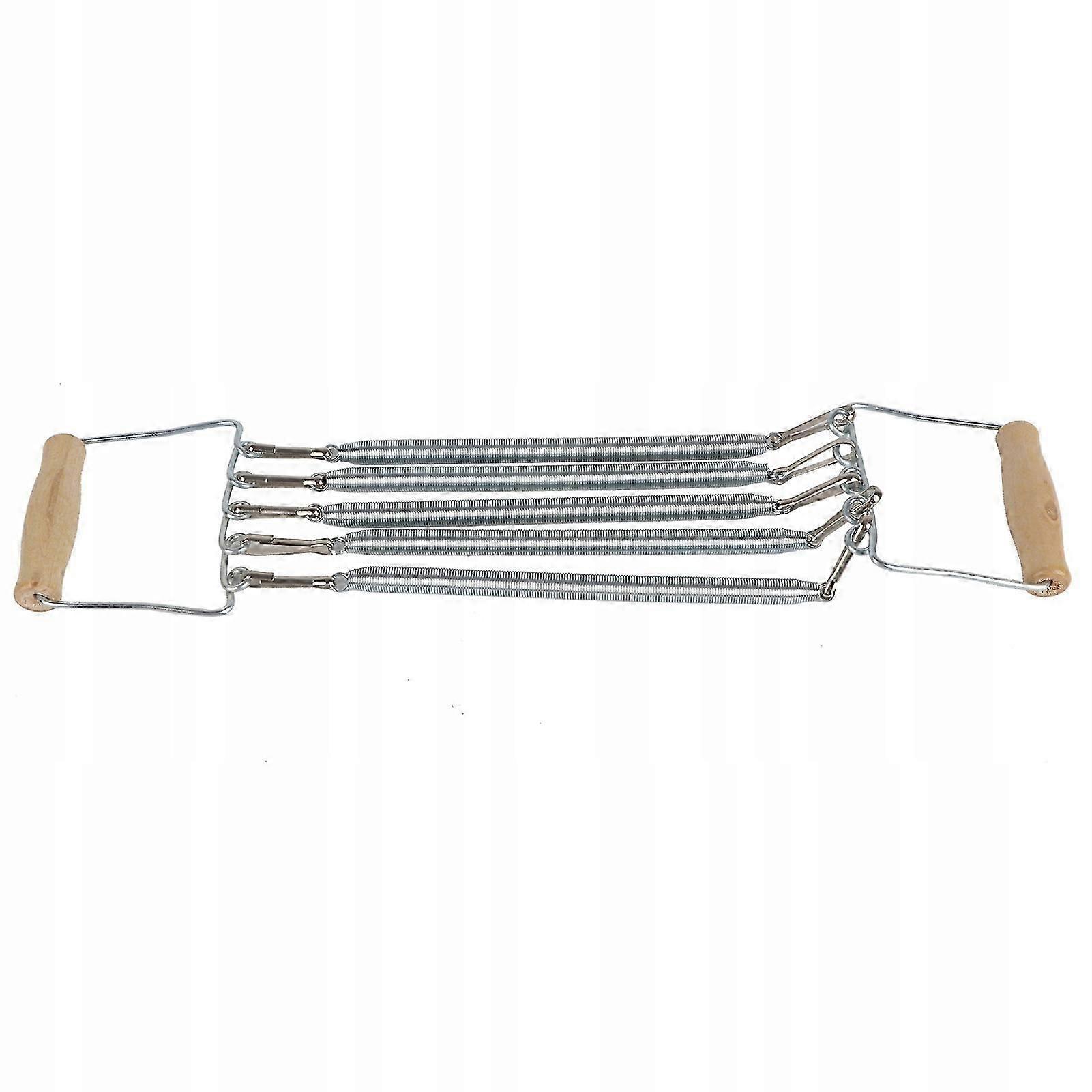 Wooden Handle Removable Spring Loaded Chest Expander