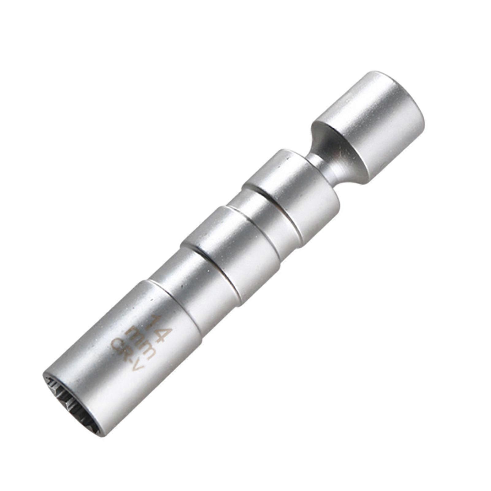 Magnetic Swivel Spark Plug Socket 14-Point 360-degree Rotation Standard Spark Plug Sleeve Removal Tool 2025