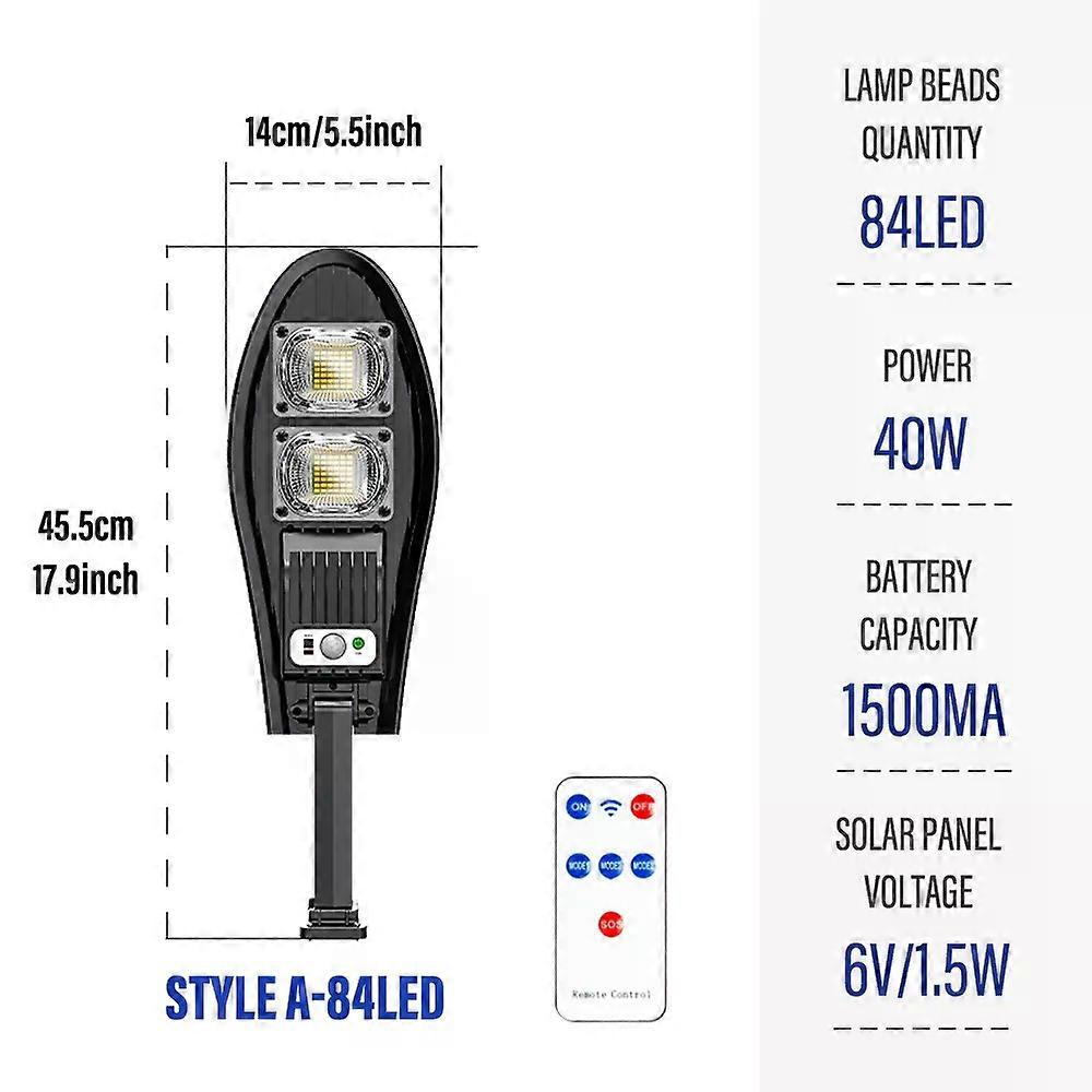 LED Solar Lights Outdoor Garden Street Light With Motion Sensor and Remote Control Waterproof Wall Light compatible Garage Floodlight