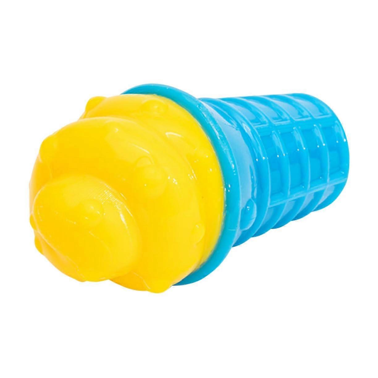 Durable Puppy Ice Cream Cone Chew Toy for Dogs, Multi-Function Teeth Cleaning Accessory, Independent Play, Non-Toxic Material