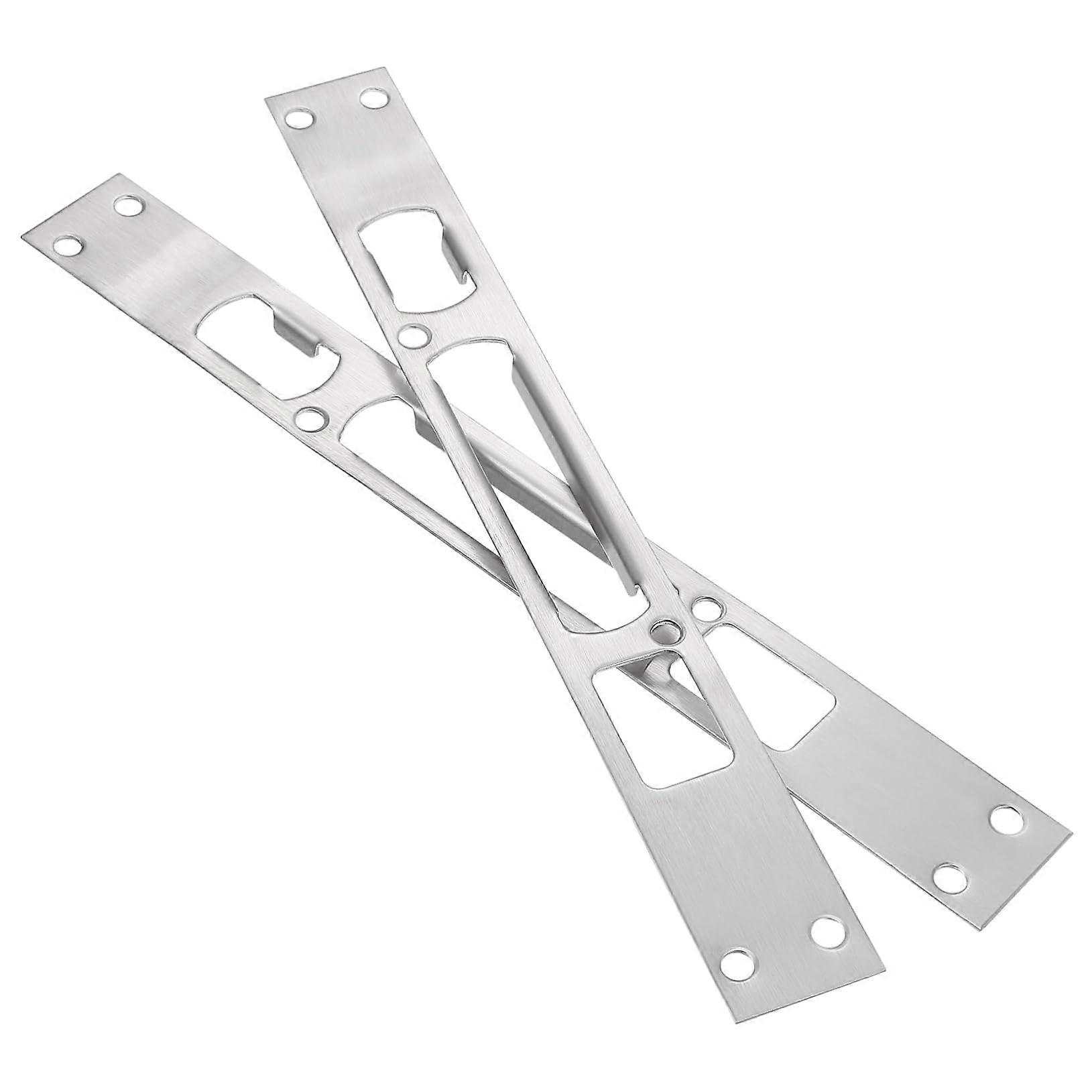 Door Reinforcement Plate Set of 2 Stainless Steel Durable Lock Cover for Security Enhancement Easy Installation