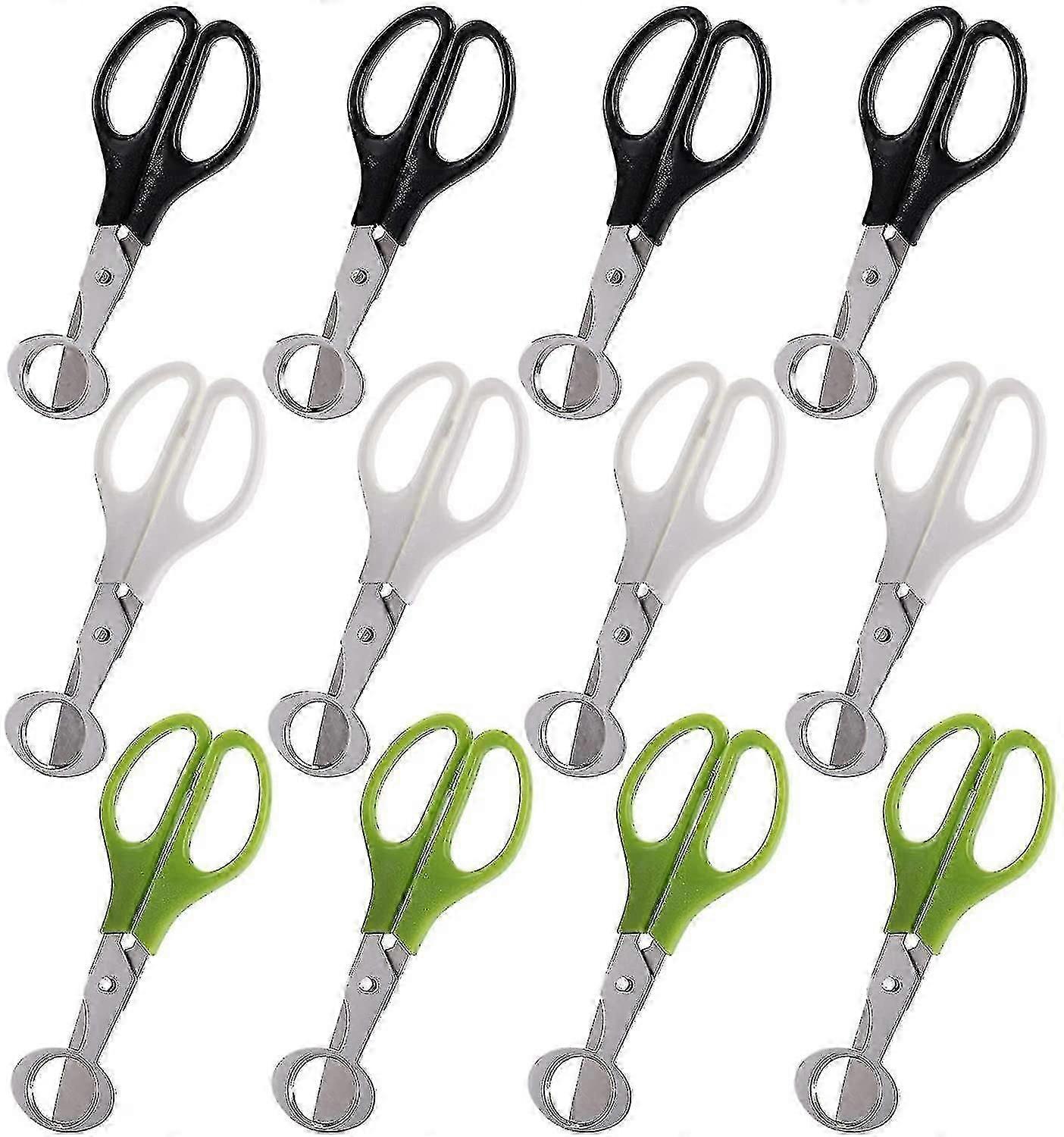 Stainless steel egg scissors - 12 pack opener for quail eggs