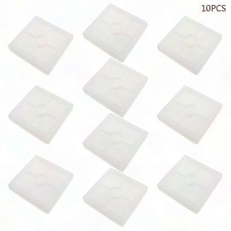 10 Pack Silicone Coaster Molds - Square & Hexagon Resin Molds for Epoxy, Concrete, Cement, Polymer Clay