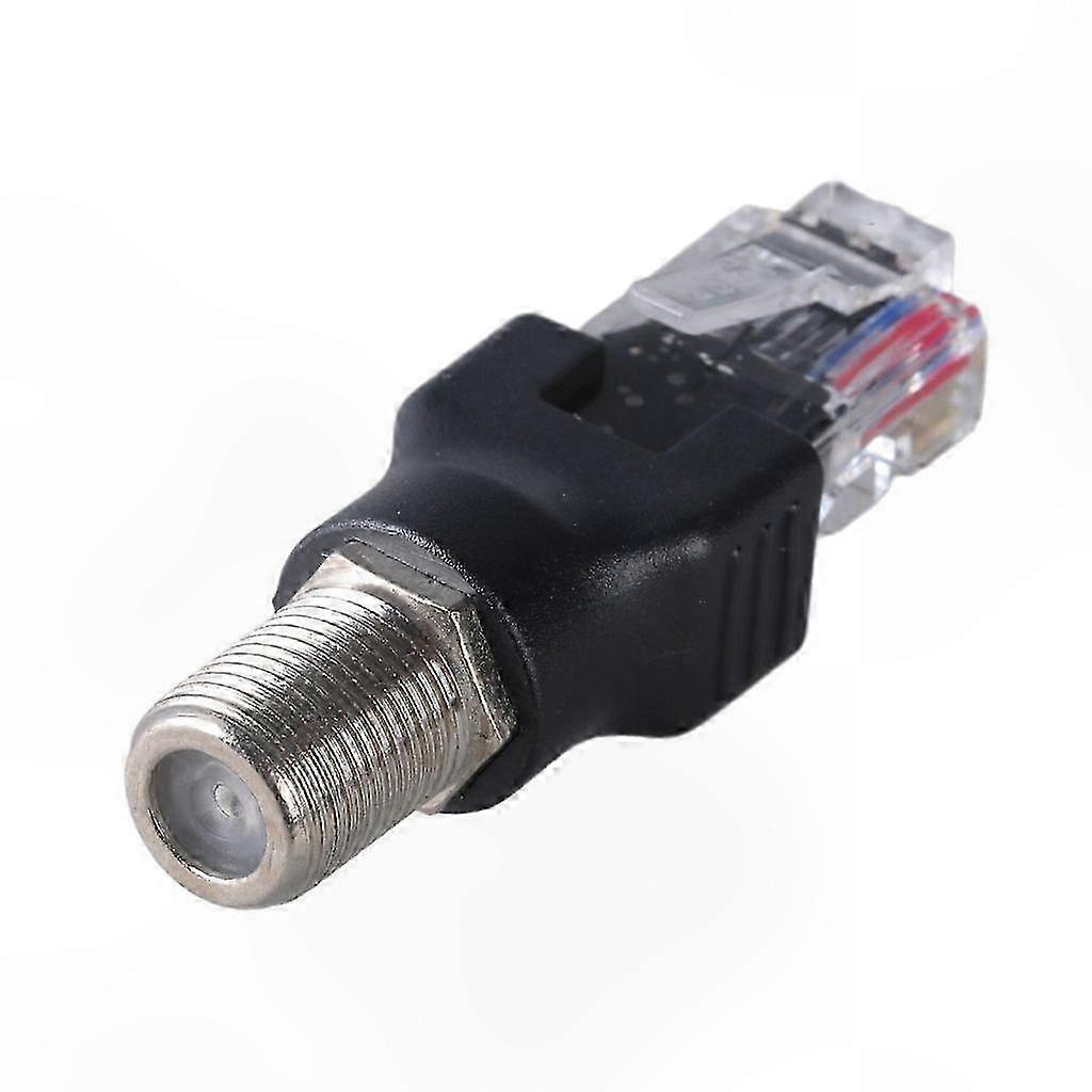 Coaxial RF to RJ45 Straight Connectors Adapter for Networking Applications