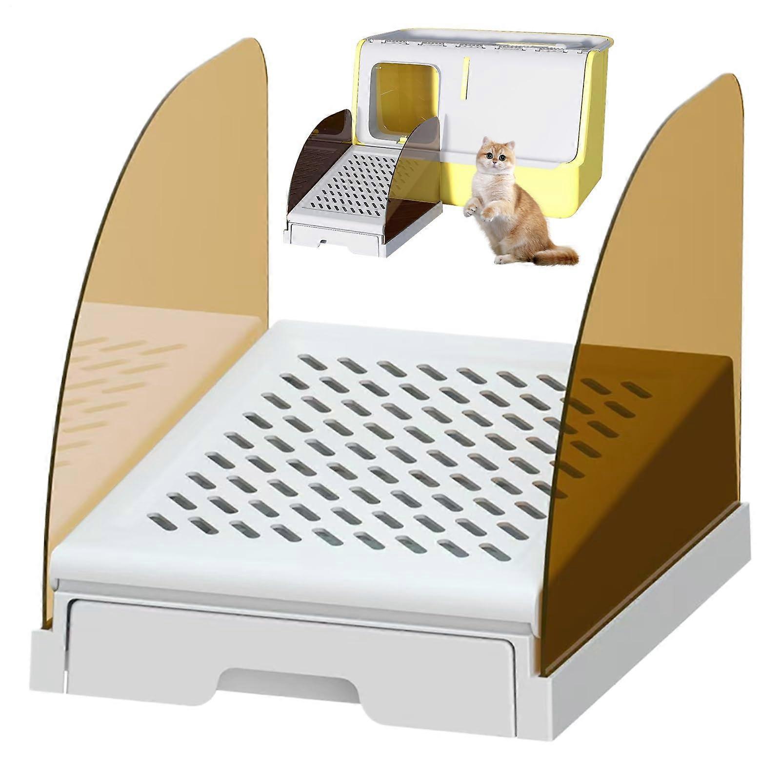 Cat Litter Trapping Mat - Non-Slip Waterproof Urine Proof Mat with Adjustable Filter for Efficient Indoor Cleaning