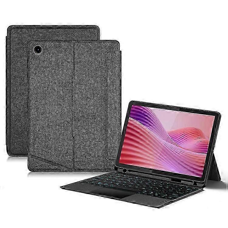 Leather Case with Backlit Keyboard & Trackpad for 10.1" Tablets - Protective & Functional Design