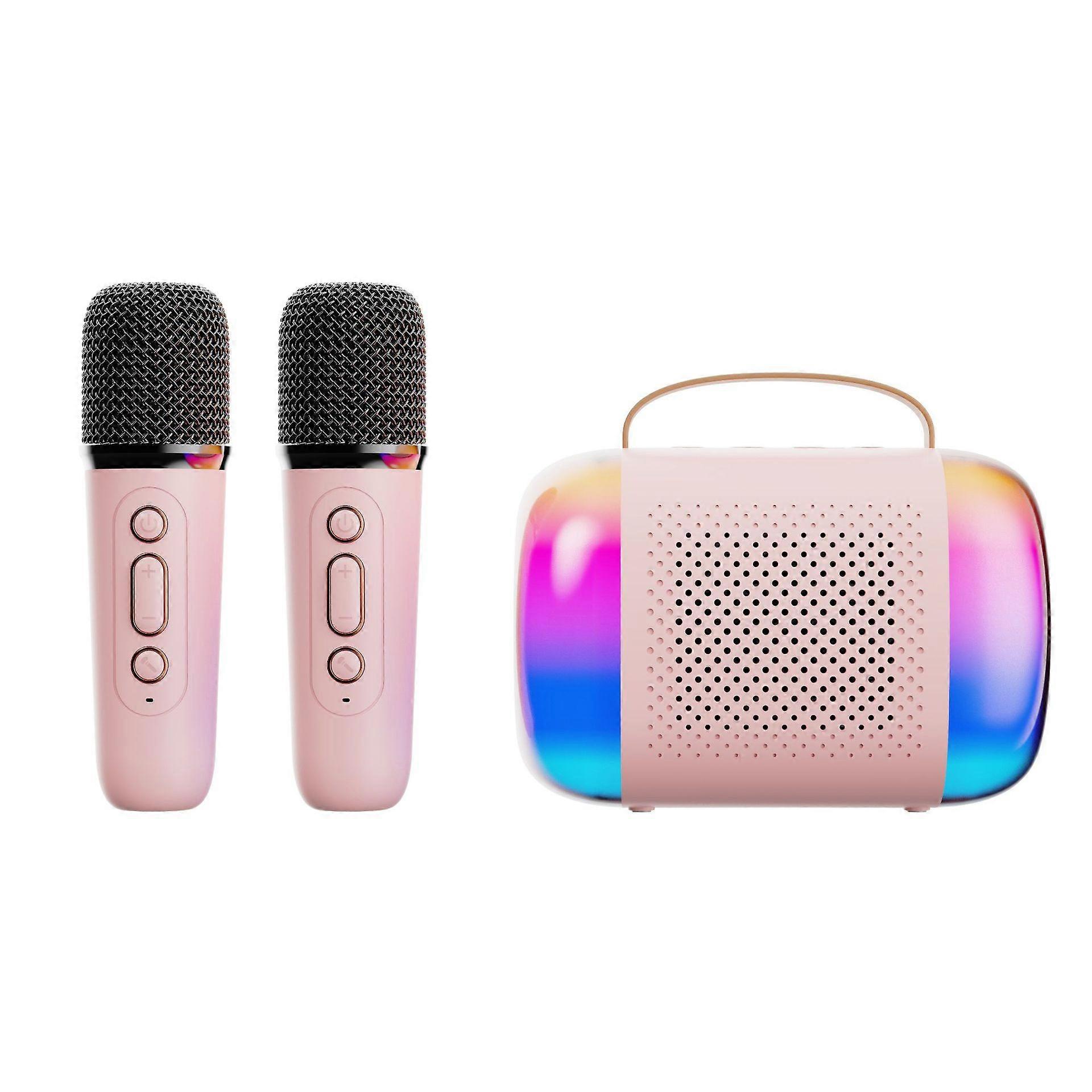 Portable Karaoke Machine for Kids & Adults, Bluetooth Speaker with 2 Wireless Microphones, Christmas Gifts_18