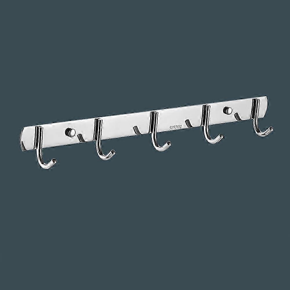 1pc 5 Hook Wall Mounted Coat Rack,Towel Hook Coat Rack