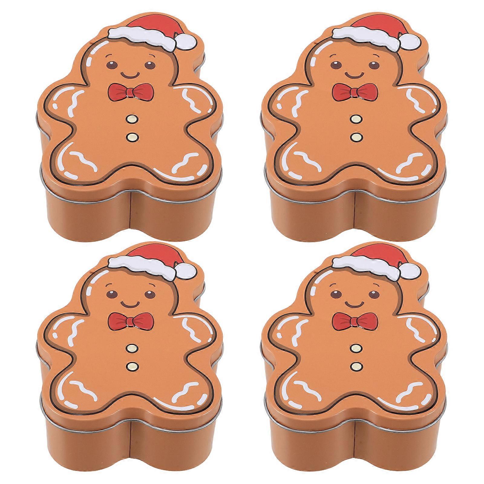 Here's a polished product description you can use for the **4pcs Gingerbread Candy Boxes**:
🎄 **4 Pack Gingerbread Candy Boxes | Christmas