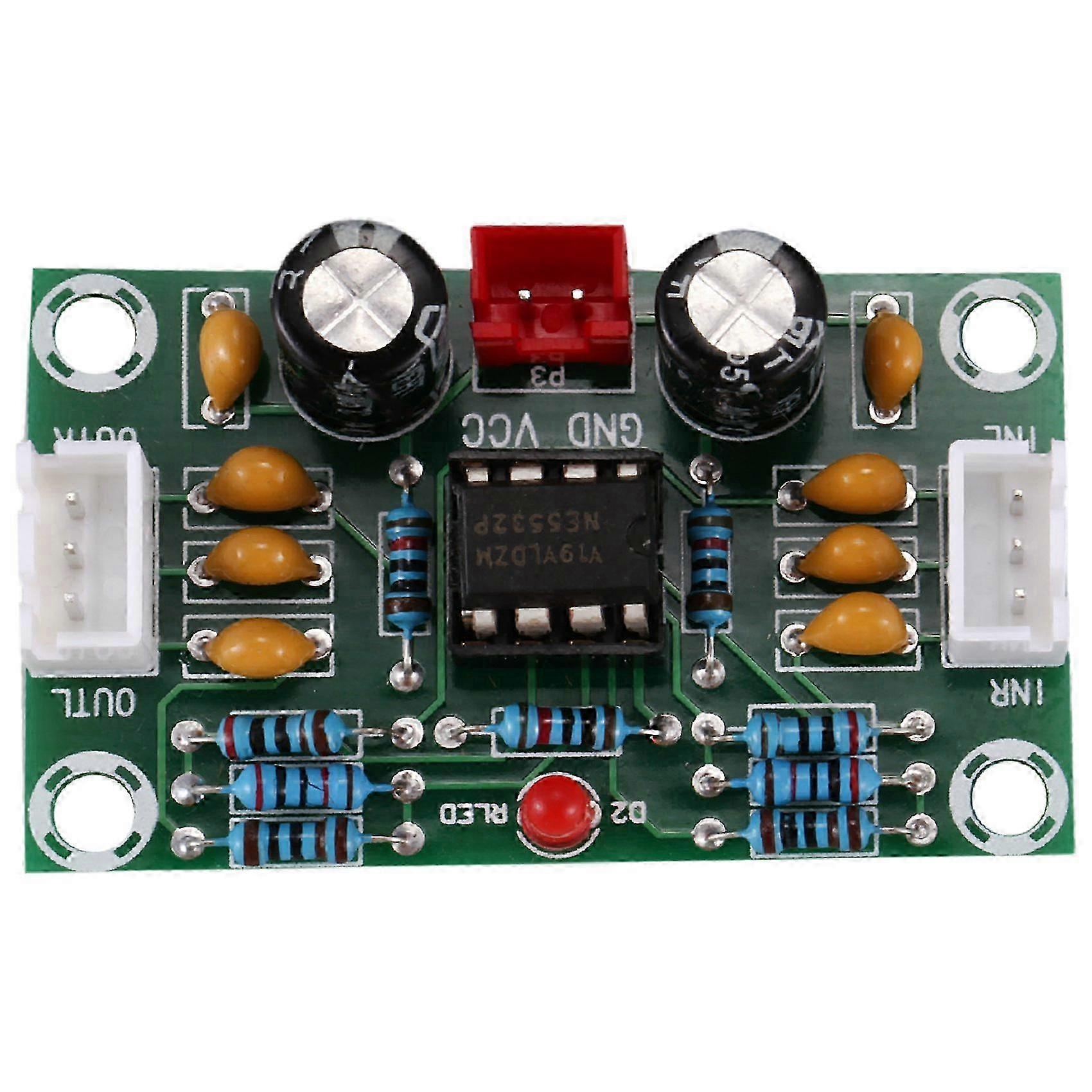 Dual Channel Mini Preamp Op Amp Module with NE5532 Tone Board - Enhanced Voltage, Amplifier for 5 Times Performance Boost